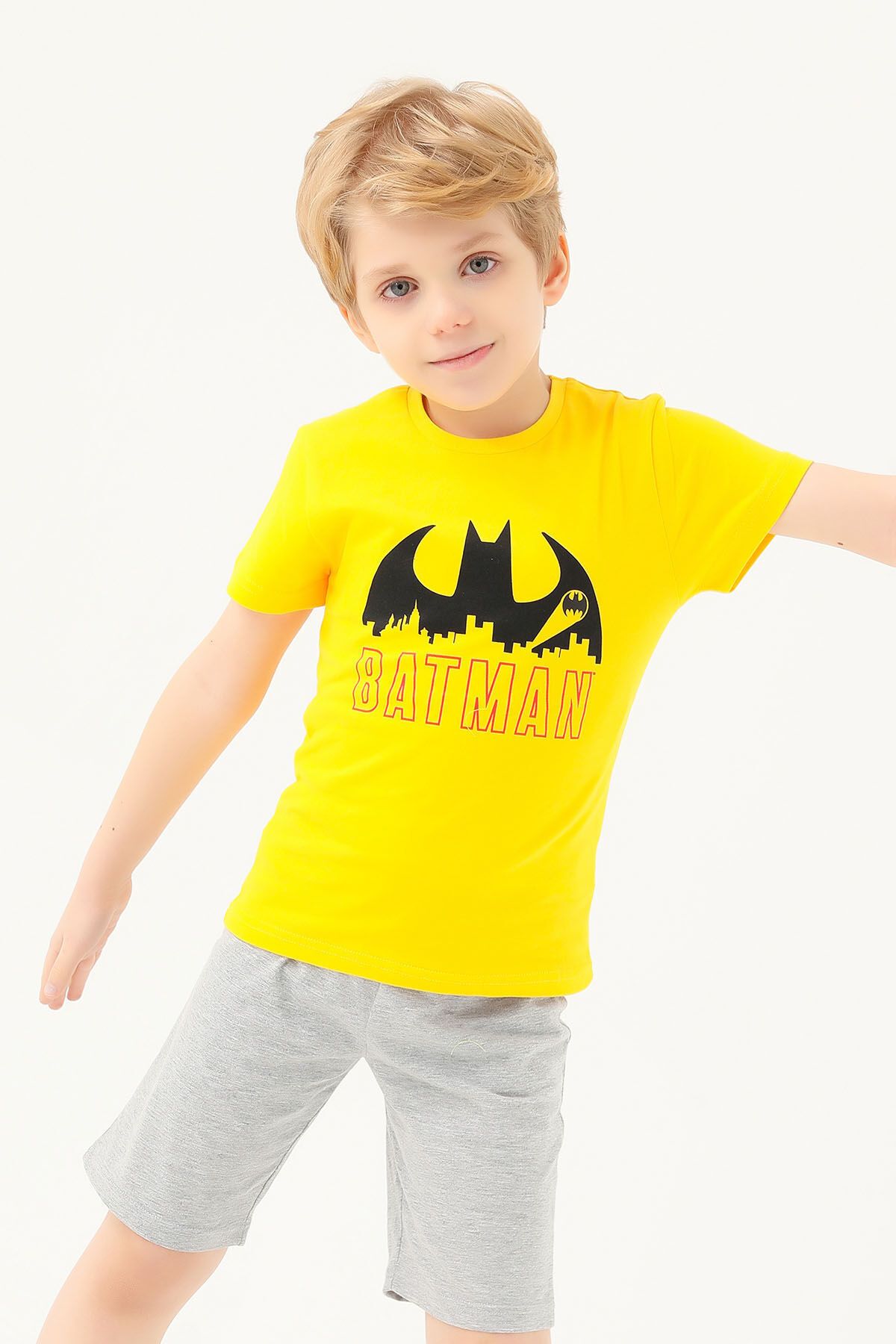 Batman Erkek Çocuk T-shırt Sarı