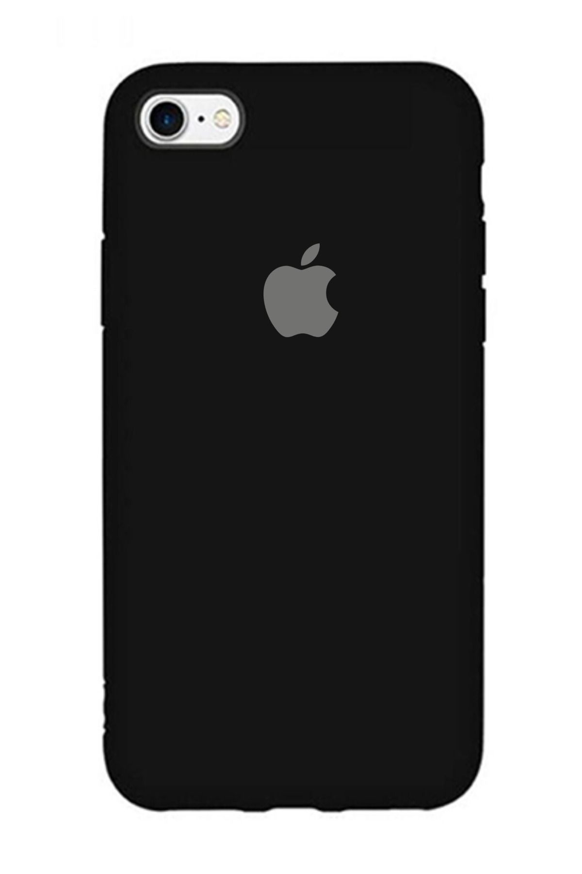 TrendCell İphone 7 / 8 / Se 2020 Uyumlu Içi Kadife Lansman Silikon Kılıf Kapak Siyah