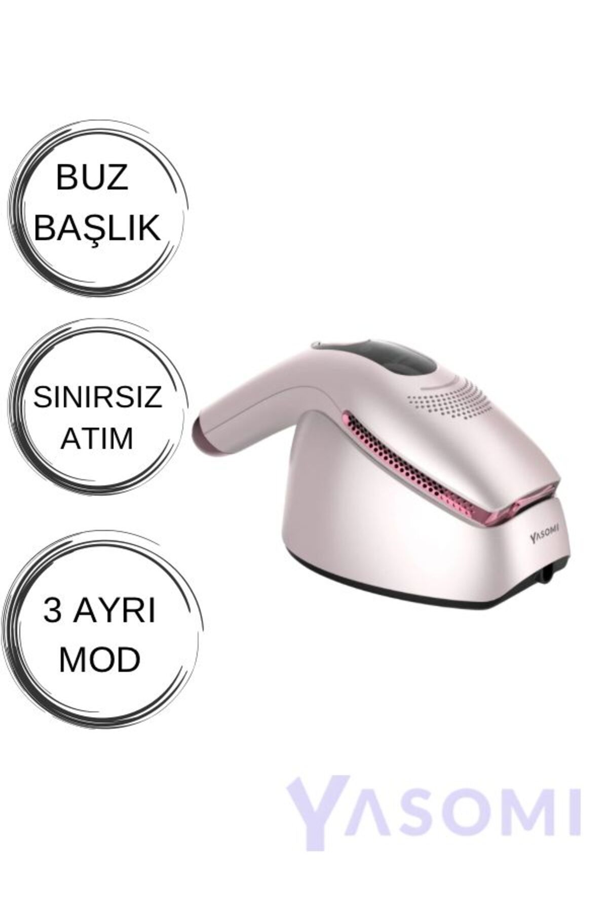 Yasomi Ai99 Pro Pembe Buz Başlıklı Cilte Gençleştirme Ve Akne Giderici Sınırsız Atım Ipl Epilasyon