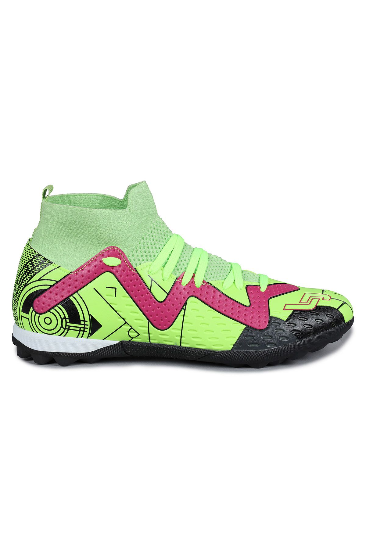 Jump 29683 Neon Yeşil Çoraplı Halı Saha Krampon Futbol Ayakkabısı