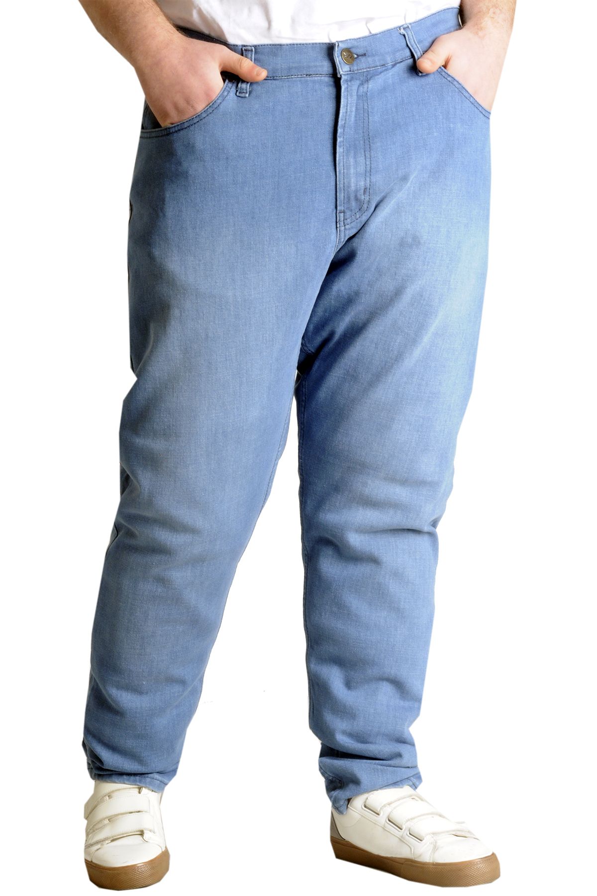 Modexl Mode Xl Büyük Beden Erkek Kot Pantolon Marwel Noche Blue 22940k Mavı