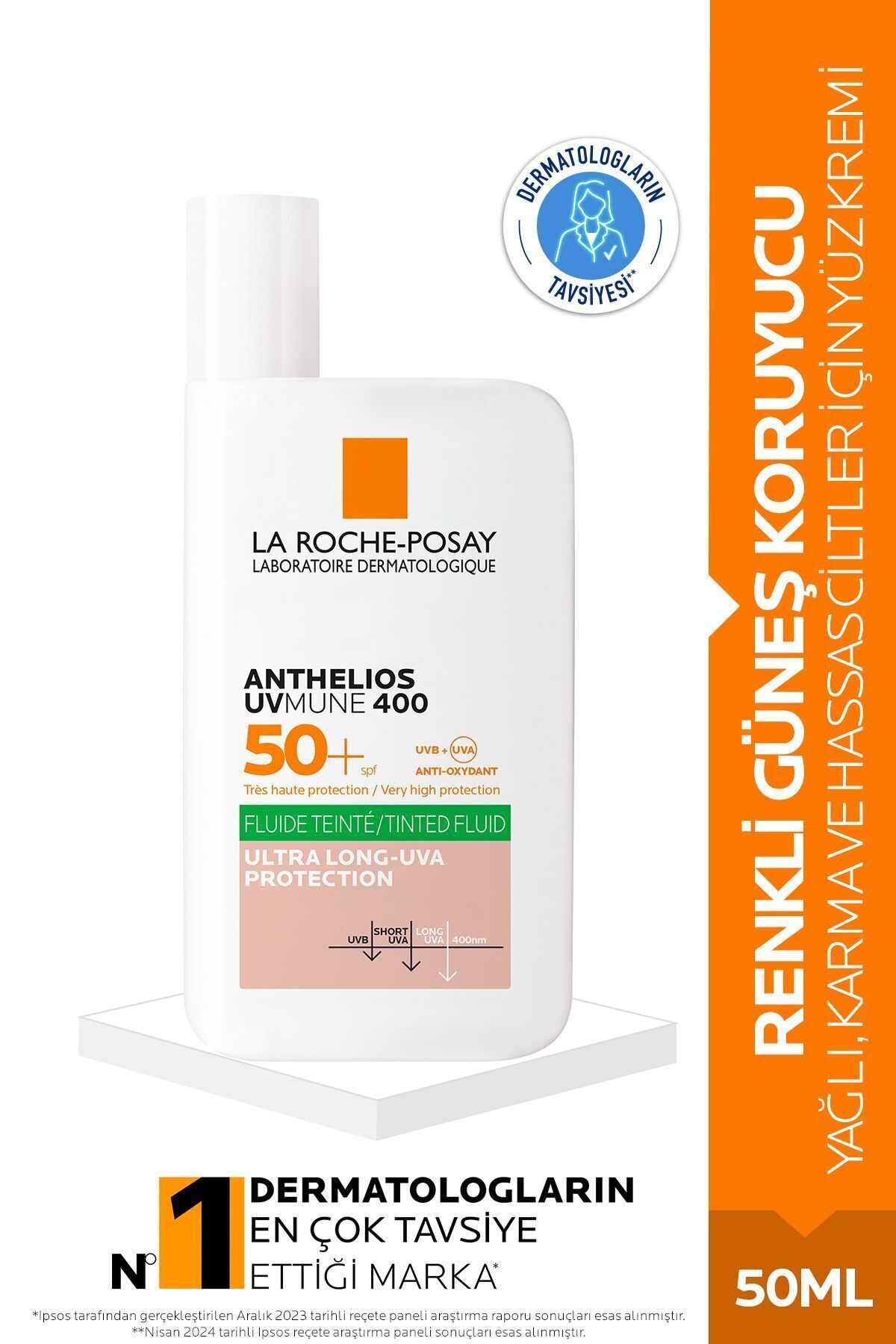 La Roche Posay Anthelios Uvmune 400 Oil Control Fluide Spf50 50 ml (TİNTED/RENKLİ)