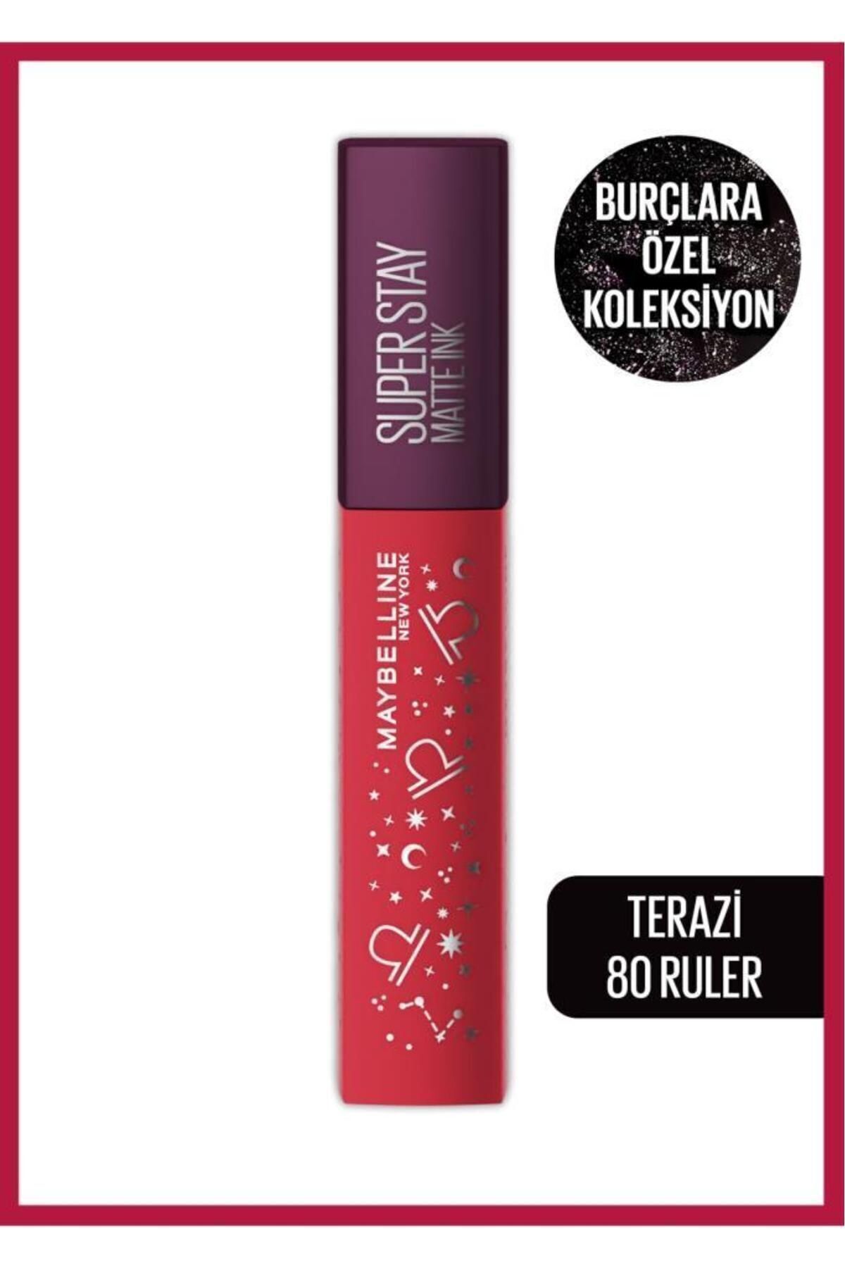 Maybelline New York Super Stay Matte Ink Zodiac Likit Mat Ruj- 80 Ruler (TERAZİ)