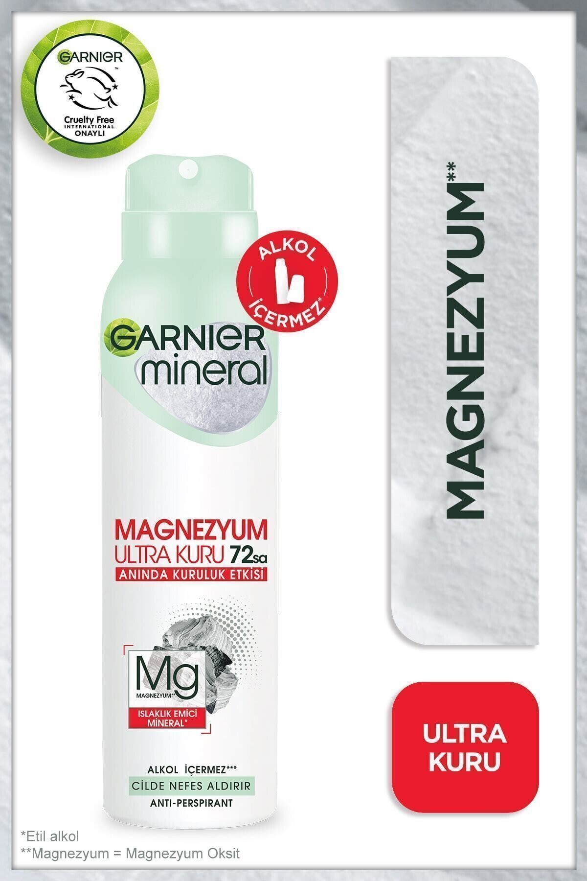 Garnier Mineral Magnezyum Ultra Kuru Sprey Deodorant