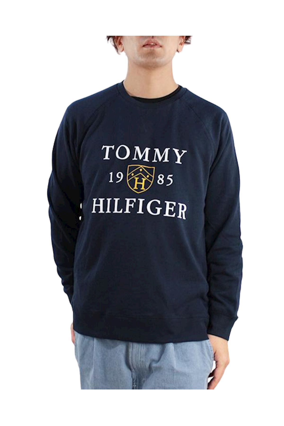 Tommy Hilfiger Tommy Hılfıger Erkek Sweatshırt 09t4201-410