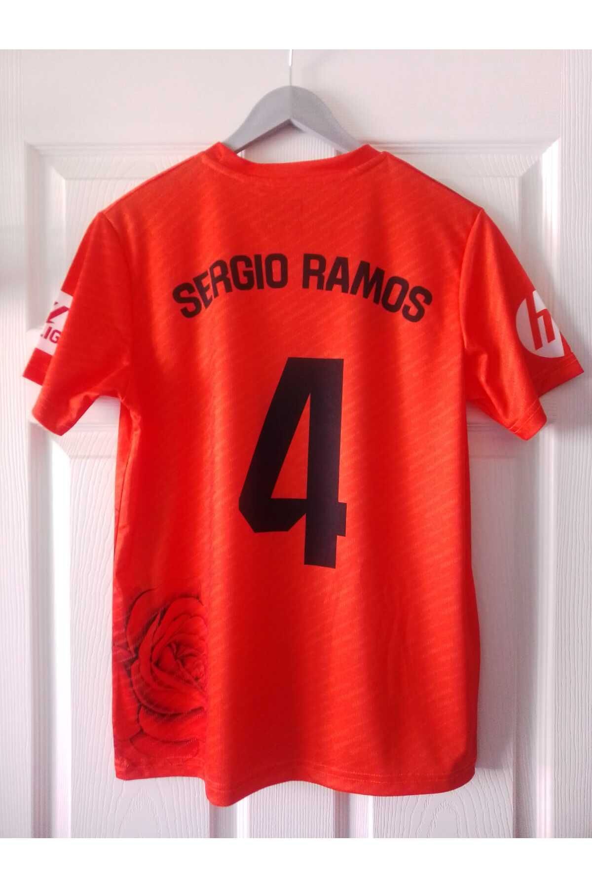 Armageddon Sergio Ramos Özel Tasarım Güllü Turuncu Real Madrid Forması