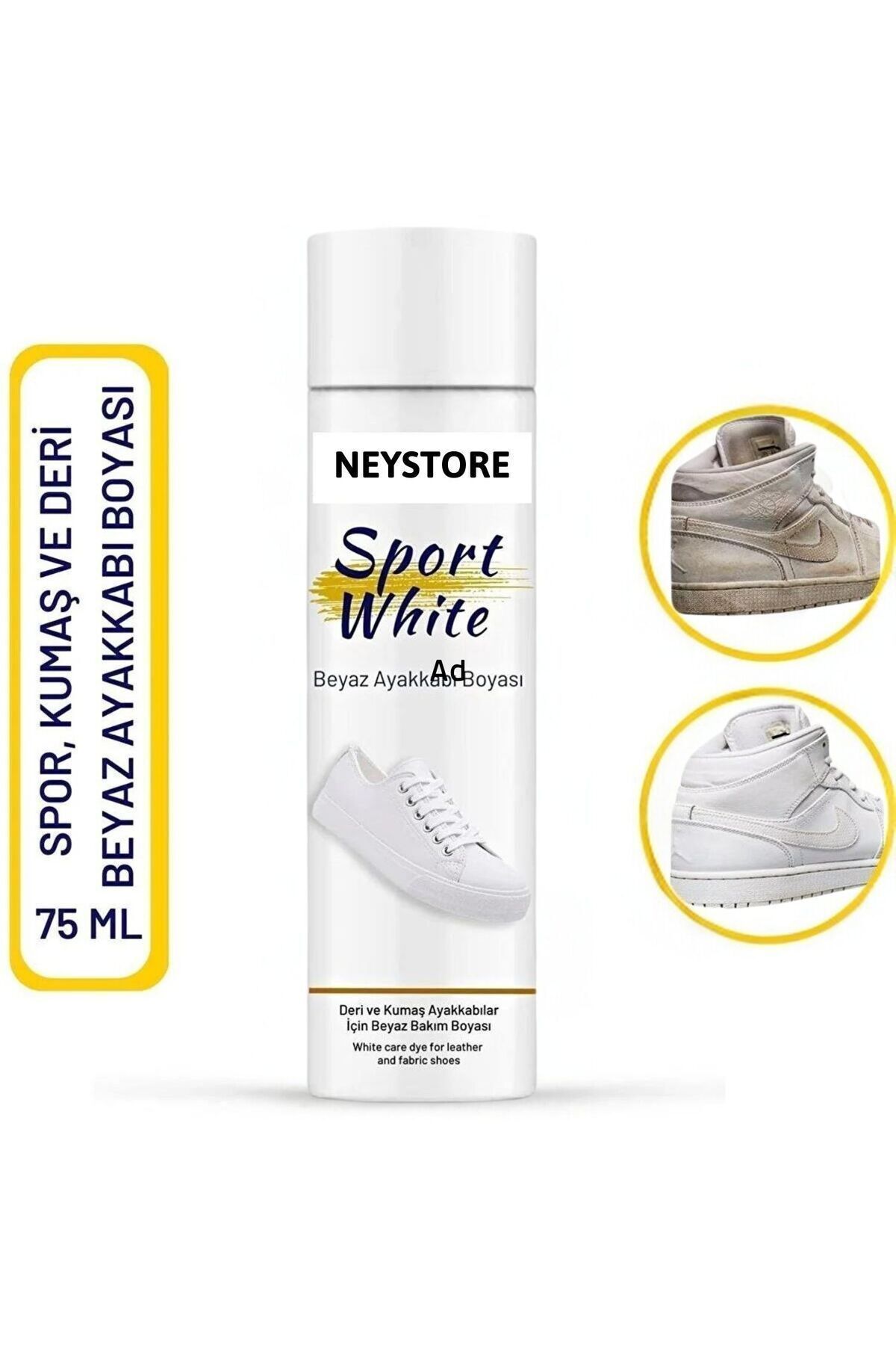 Palwin Beyaz Ayakkabı Boyası, Deri, Kanvas, Sneakers Ayakkabı Boyası, Beyazlatıcı Boya Sport White