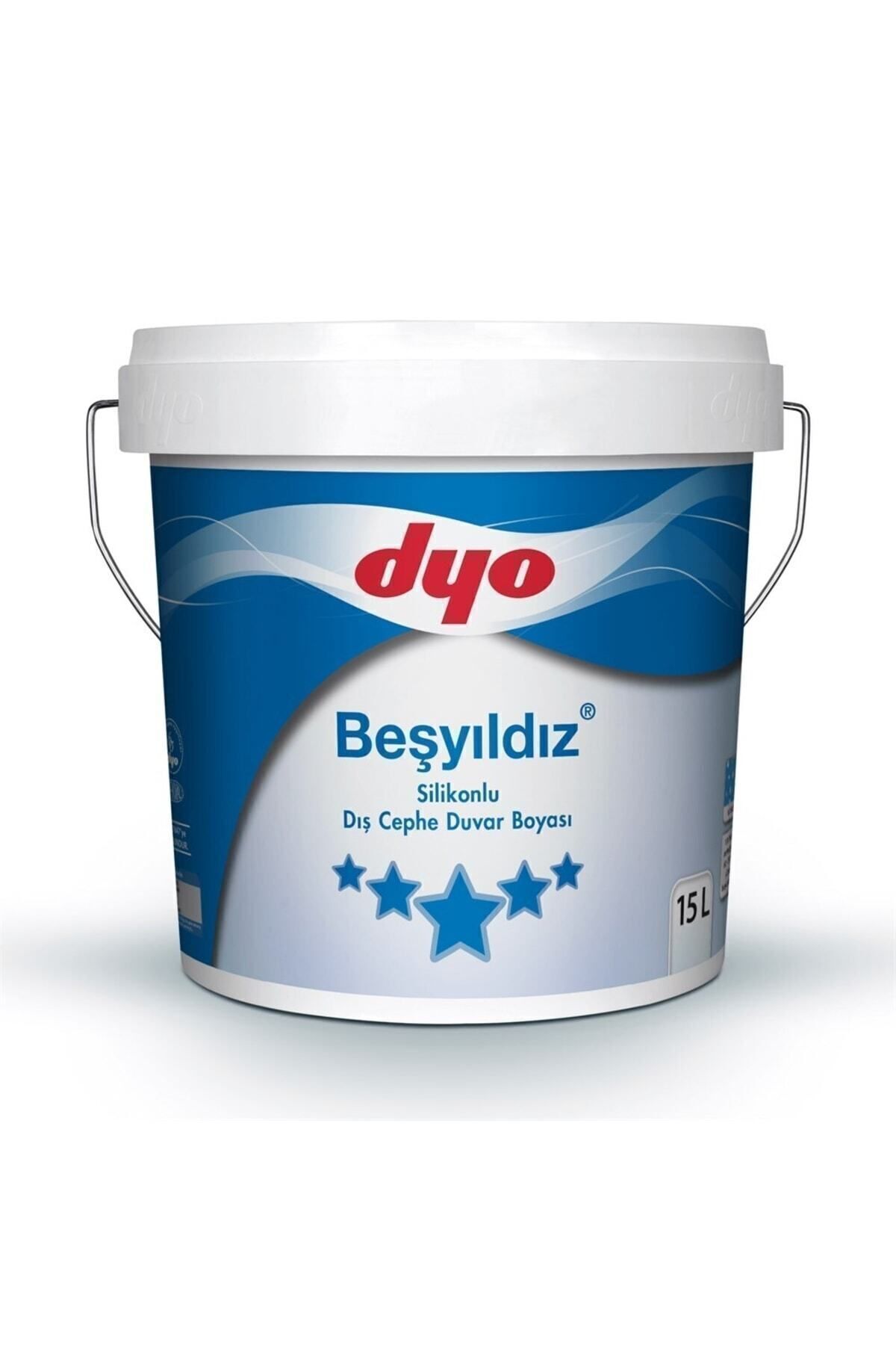 Dyo Beşyıldız Silikonlu Dış Cephe Duvar Boyası 20 Kg (15lt) 10kg (7.5lt) 3,5kg (2,5lt)