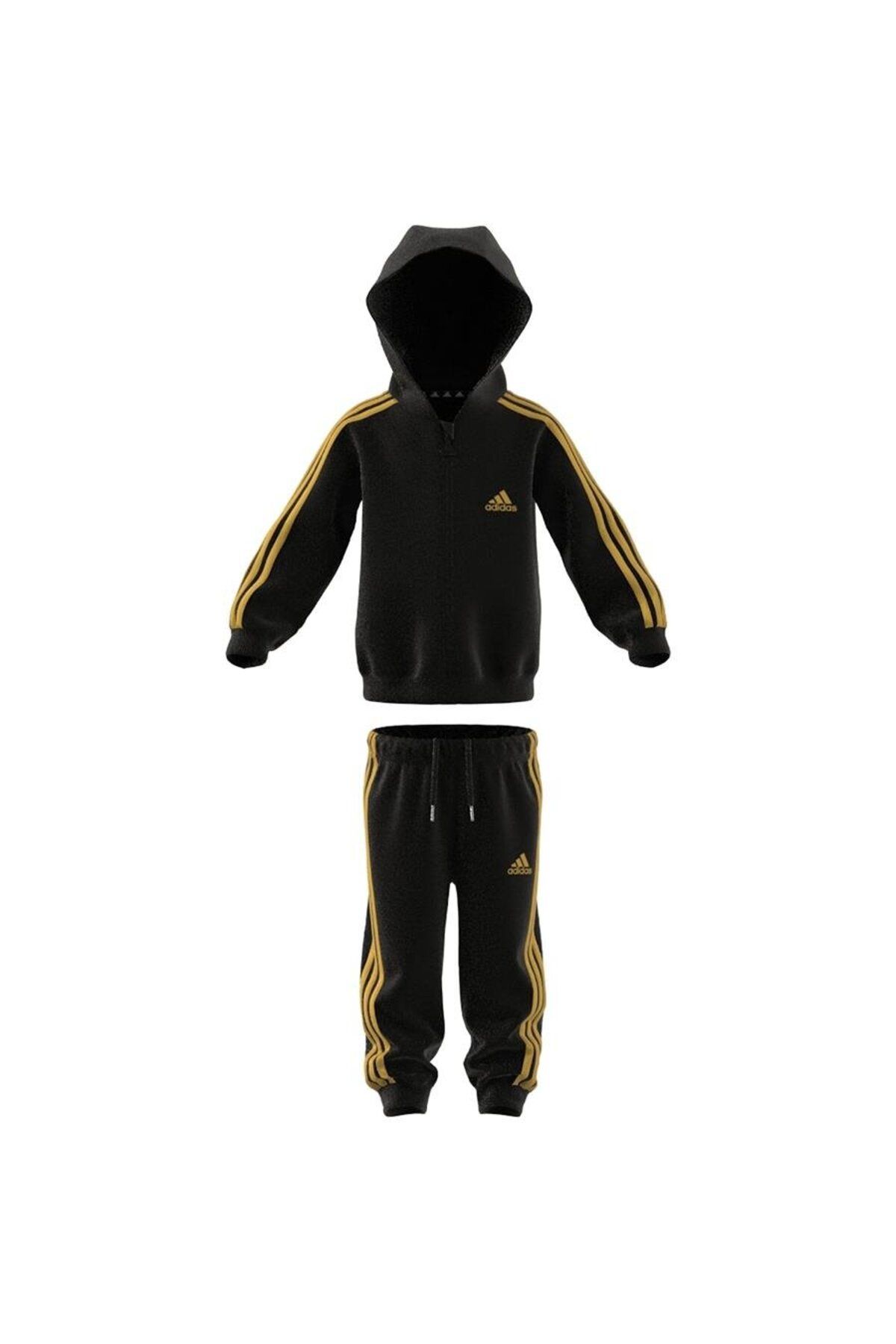 adidas Essential Shiny Hooded Tracsuit Bebek Eşofman Takımı Hr5874