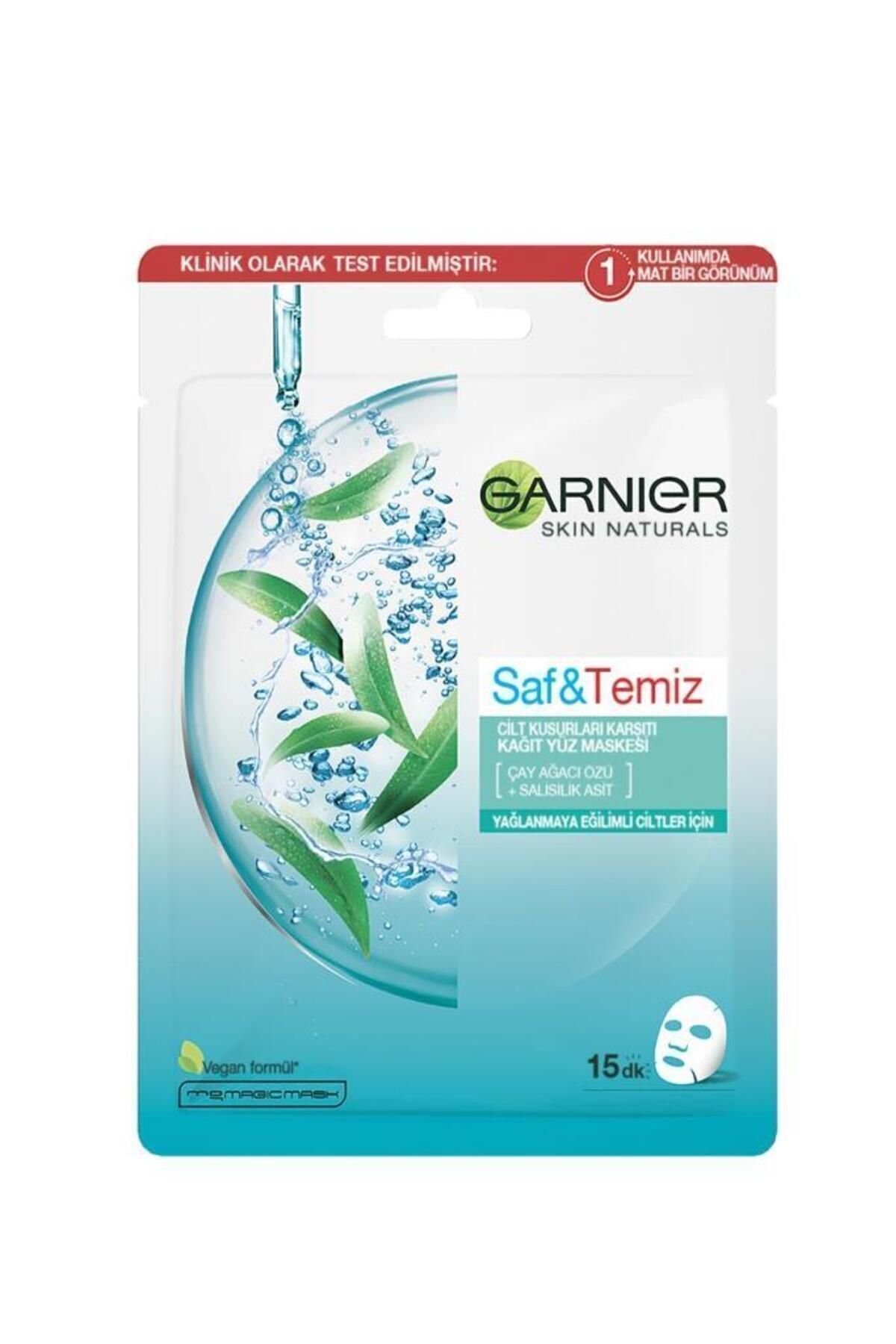 Garnier Saf&temiz Cilt Kusurları Karşıtı Kağıt Yüz Maskesi