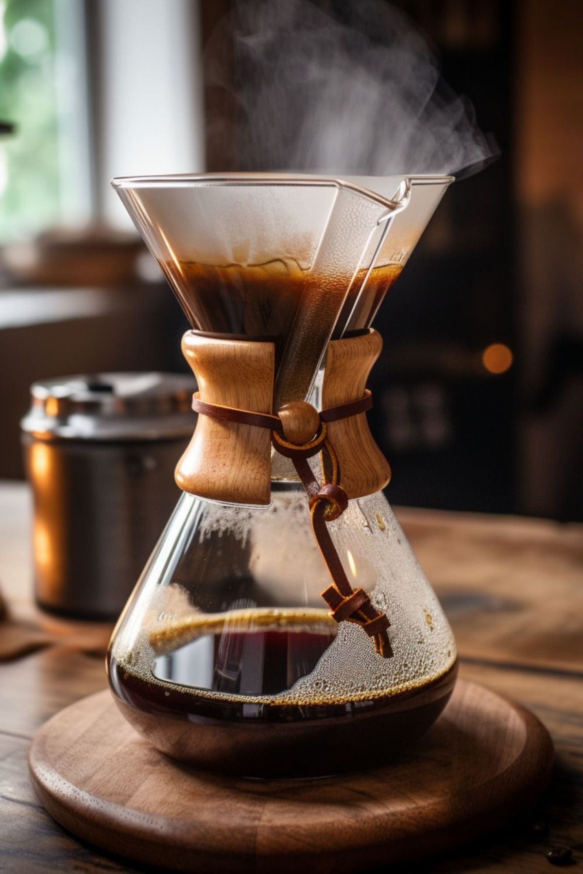 Pablo Artisan Coffee Epinox Chemex Cam Kahve Demleme Ekipmanı (800 Ml 6 Cup)