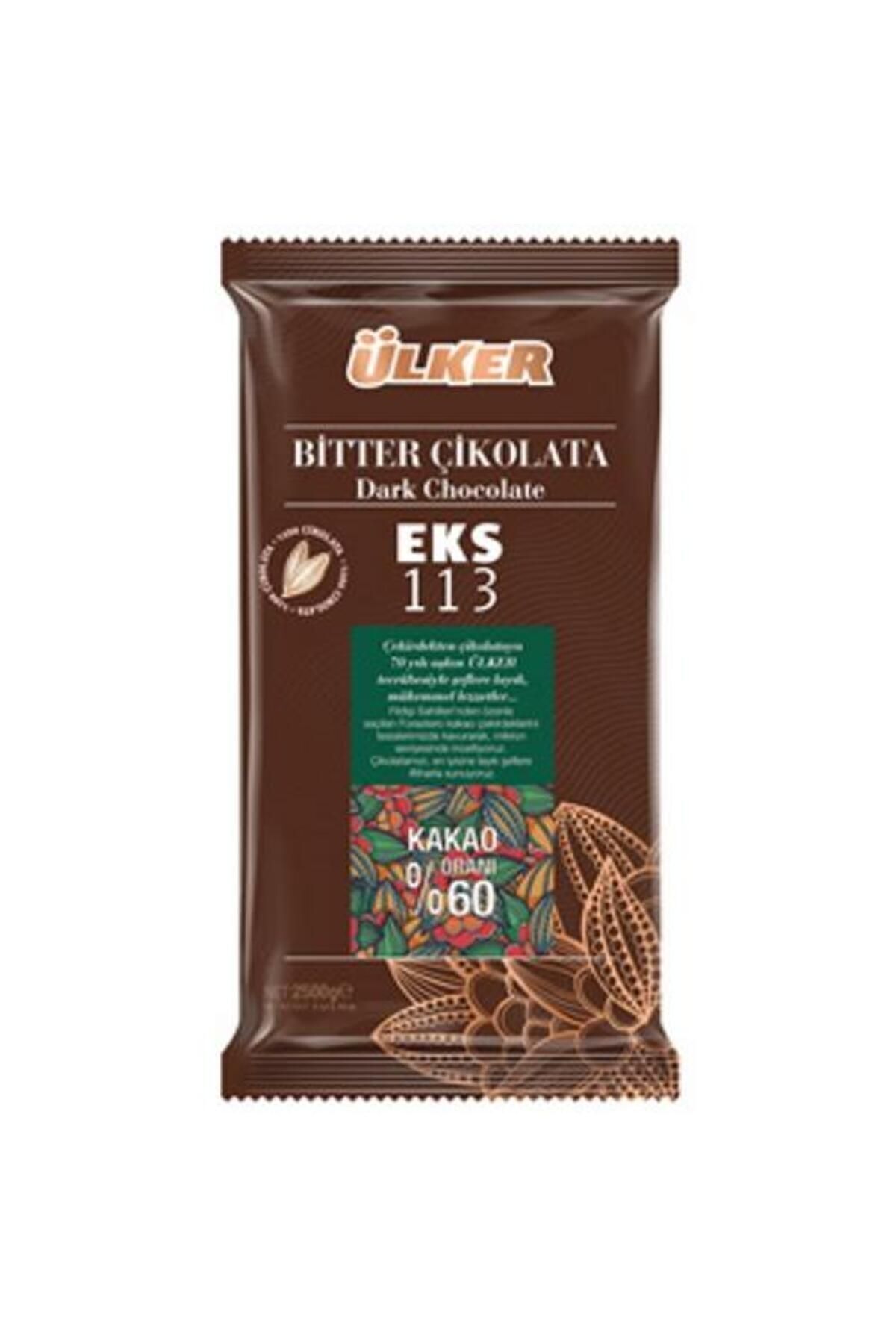 Ülker Bitter Kuvertür Çikolata %60 Eks 113 2,5 Kg