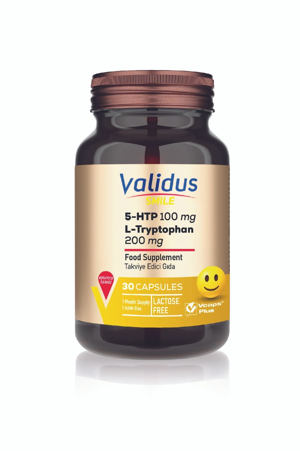 Validus Smile 5 Htp 100 Mg 30 Kapsül