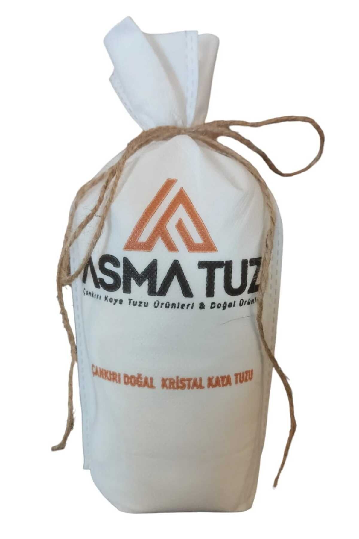 asma Çankırı Kaya Tuzu Kristal Öğütülmüş (TAŞ DEĞİRMENDE) 5 Adet. 1er Kg Bez Torba Ince Doğal Tuz