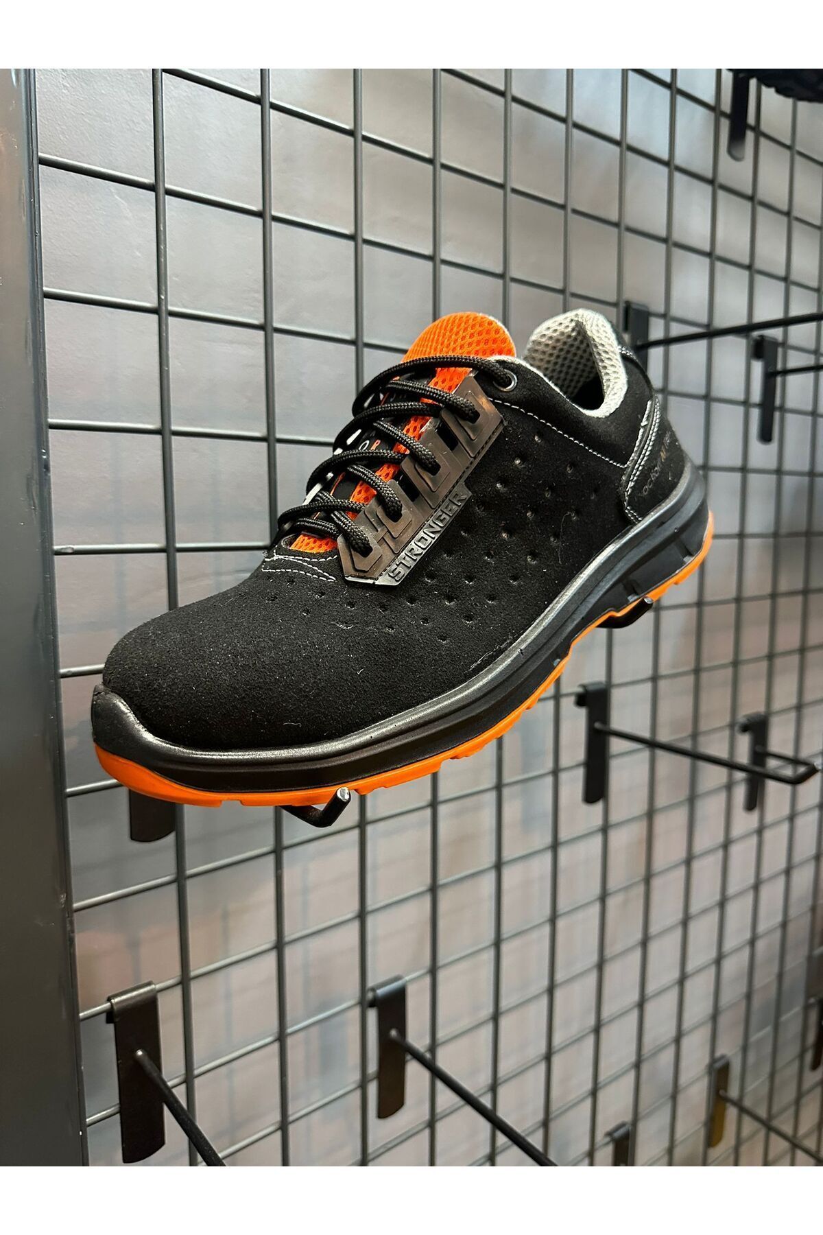BMES Spor İş Ayakkabısı Ortopedik Mostra Süet Siyah Mikro Fiber Saya