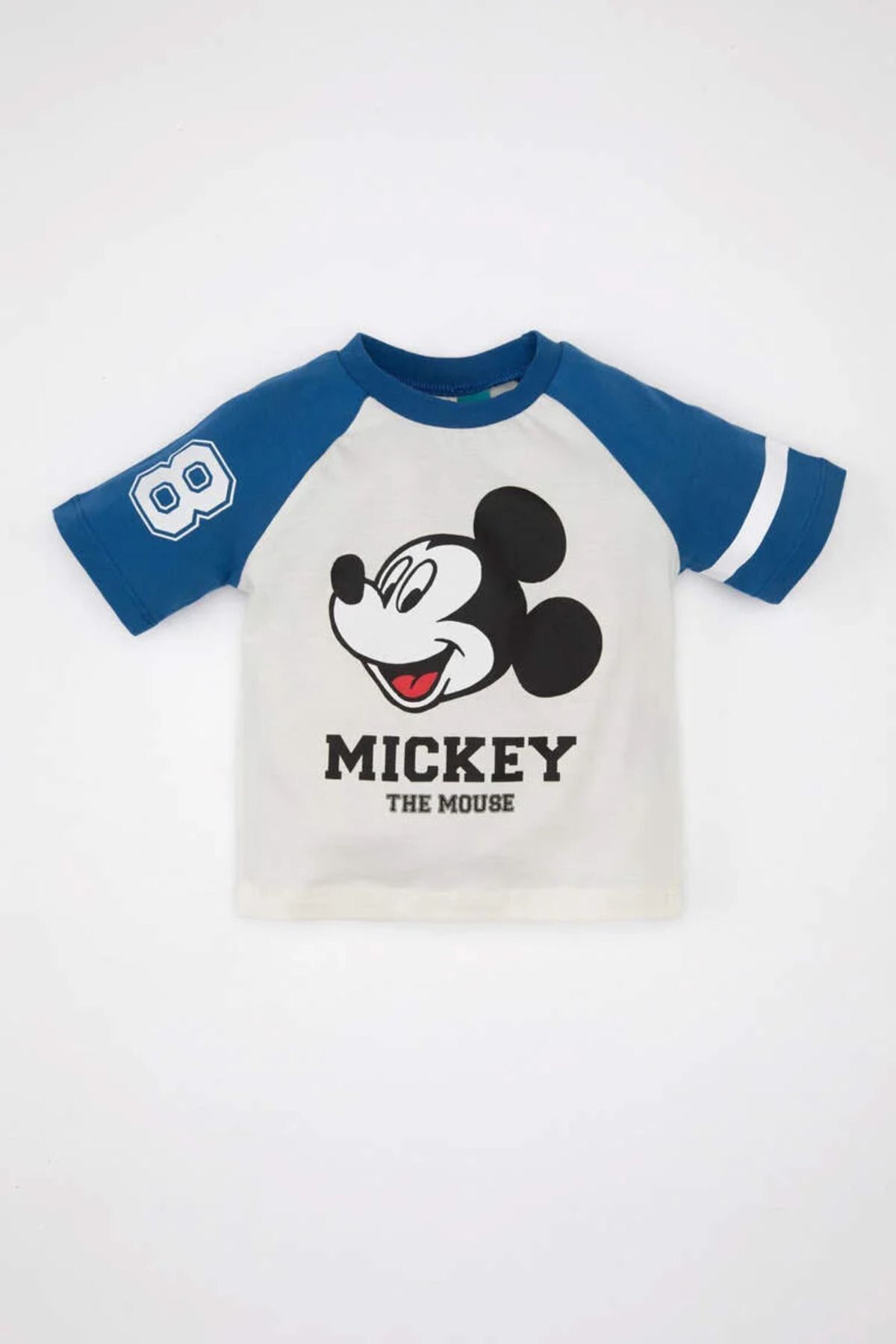 Defacto Erkek Bebek Disney Mickey & Minnie Bisiklet Yaka Kısa Kollu Tişört C5340a524sm