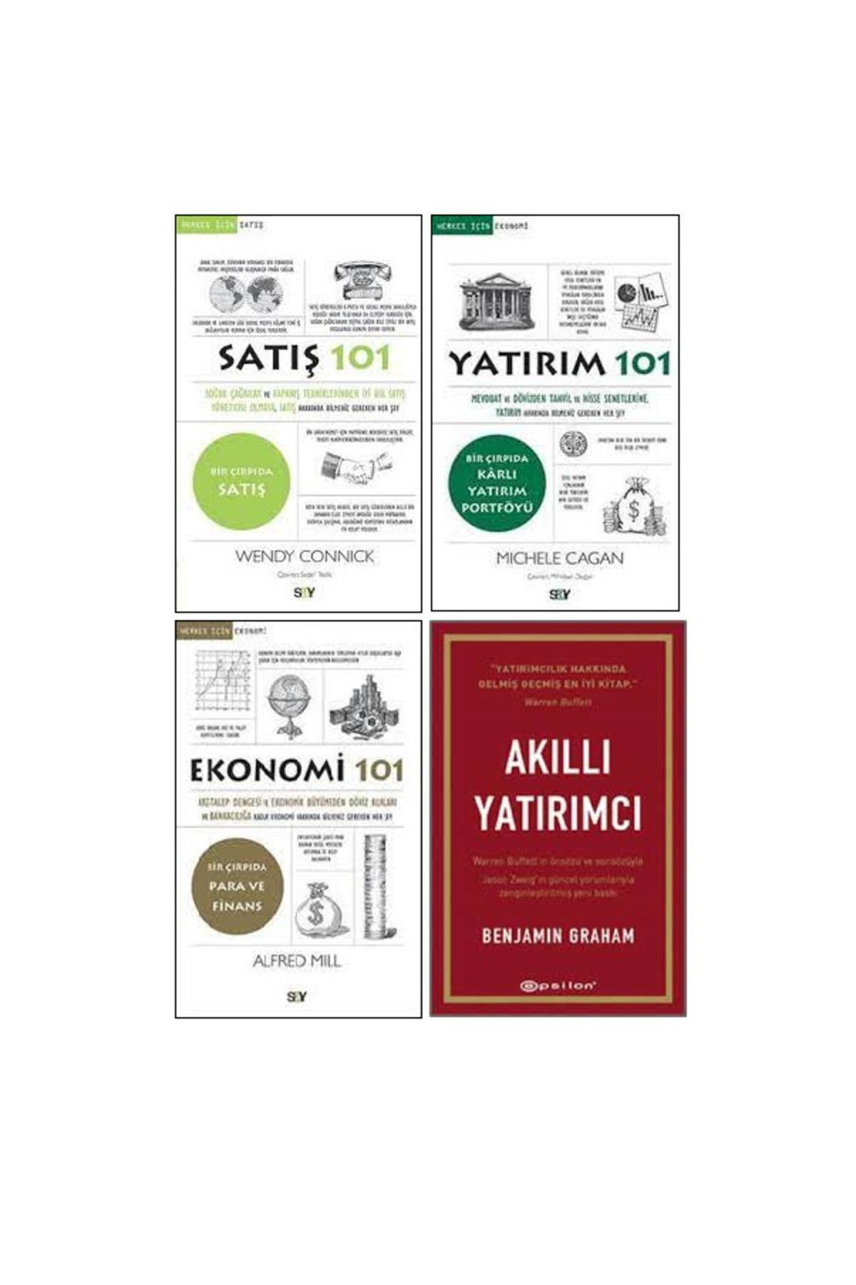 Say Yayınları Satış - Yatırım - Ekonomi 4 Kitap Set - Satış 101 - Yatırım 101 - Ekonomi 101 - Akıllı Yatırımcı
