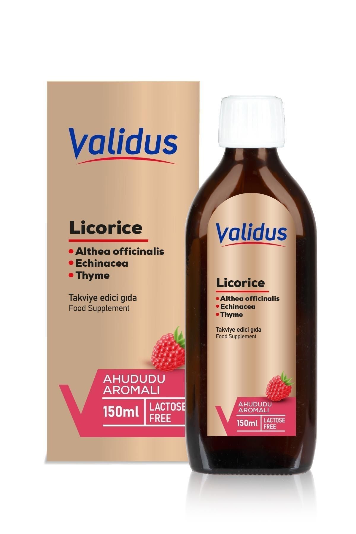 Validus Licorice Ahududu Aromalı Şurup