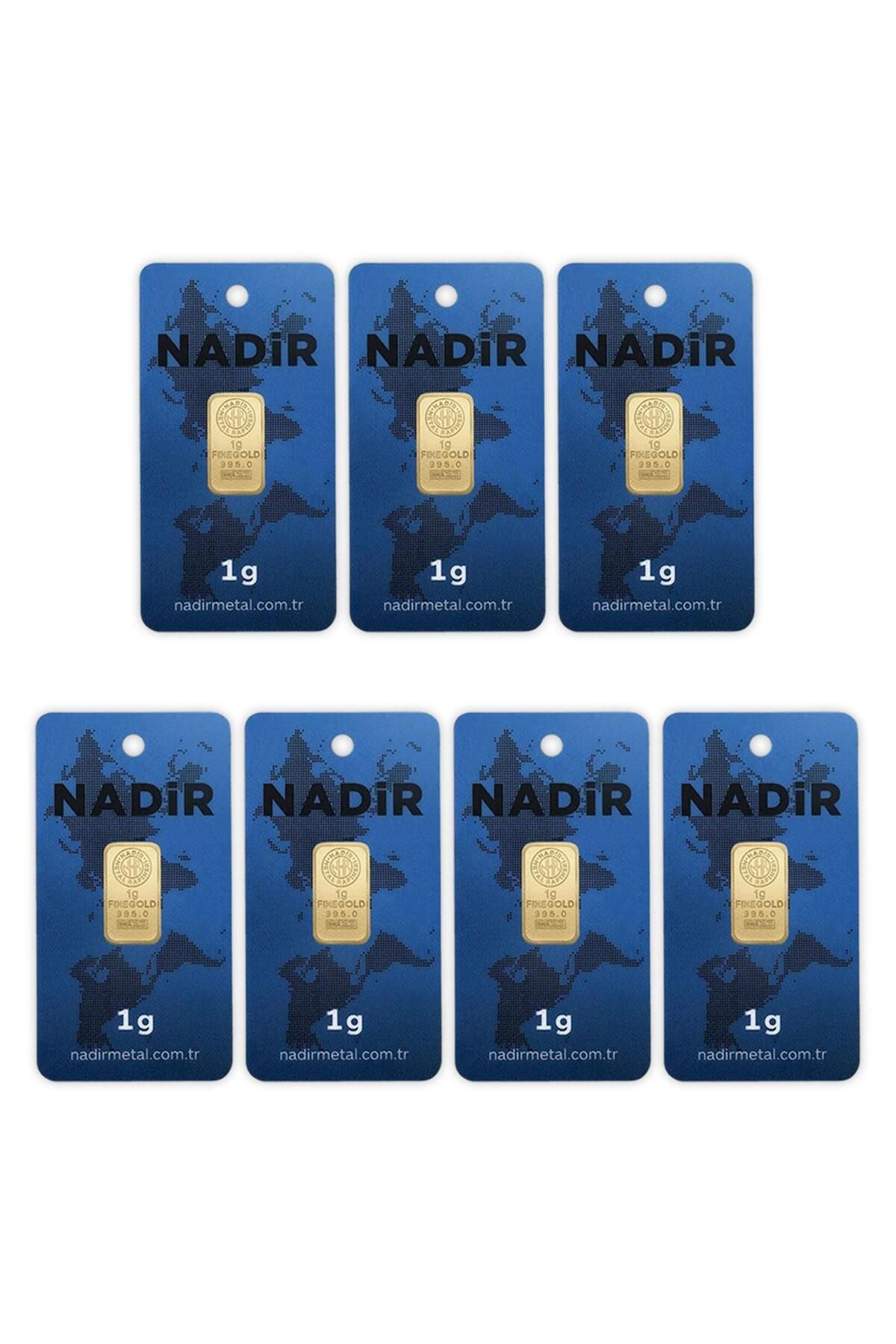 Nadir Gold 7 Adet 1 gr 24 Ayar Nadirgold gram Altın (DİKDÖRTGEN)