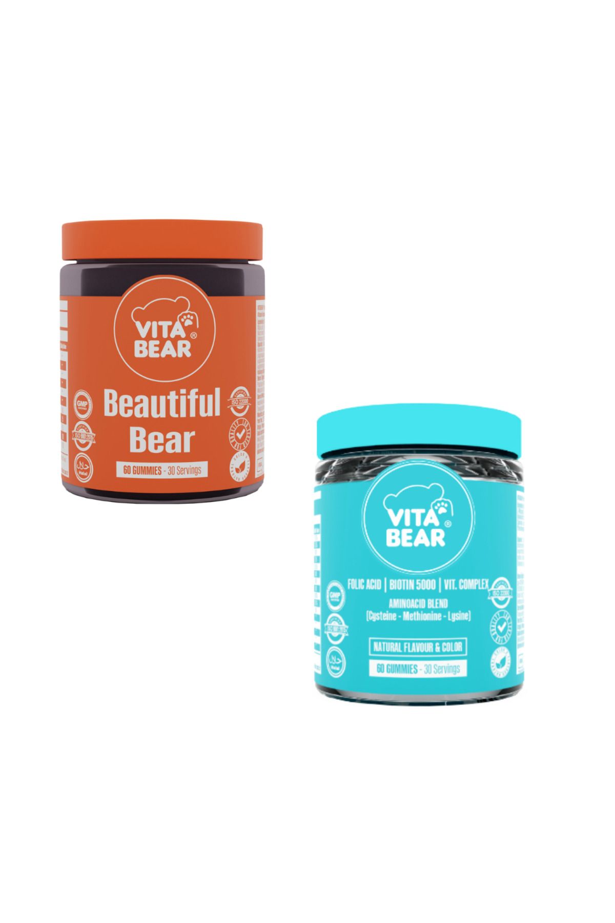 Vita Bear Strong Hair 60 Gummy & Beautiful Bear 60 Gummy