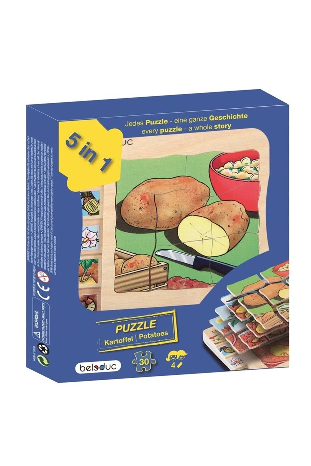 Beleduc Katlı Puzzle-patates15x15cm