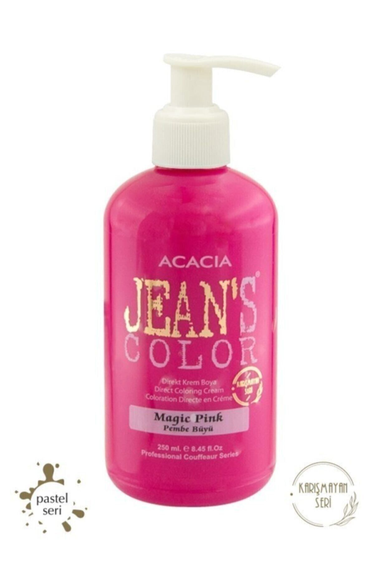 Acacia Jean's Color Pembe Büyü 250 Ml.magic Pink Pastel Amonyaksız Balyaj Renkli Saç Boyası