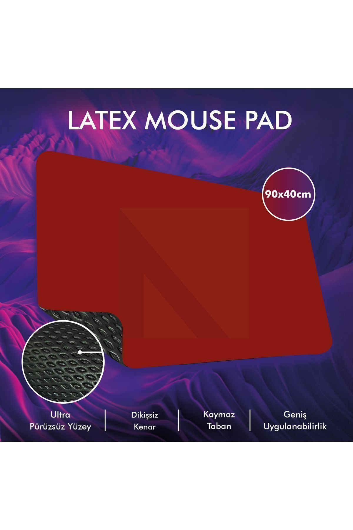 ACTIVE TEAM (90X40 CM) Gaming Oyuncu Mouse Pad, Kaymaz Taban Gamer Mousepad, Ofis Tipi Klavye Ve Fare Altlığı