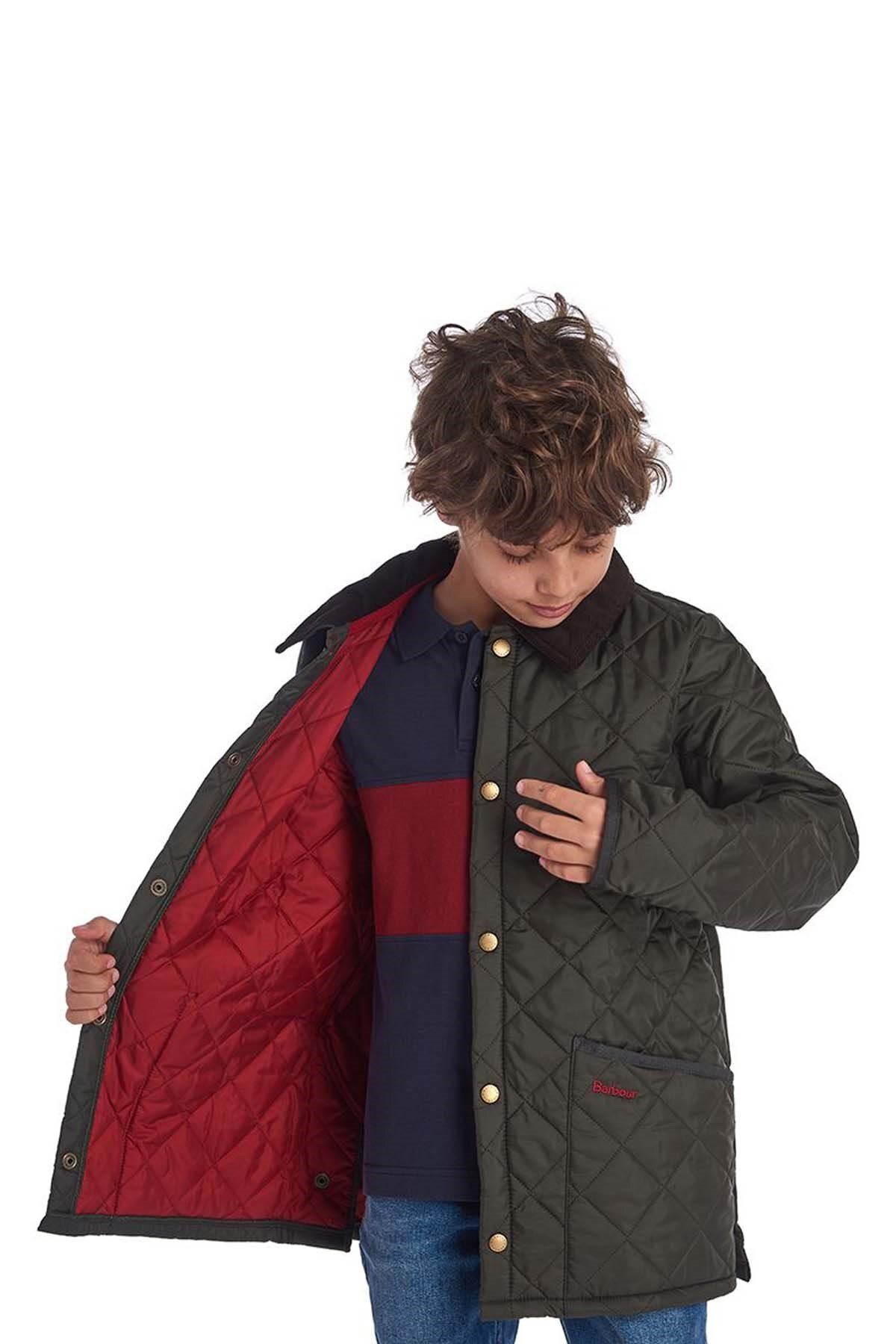 Boy's barbour liddesdale quilted jacket store