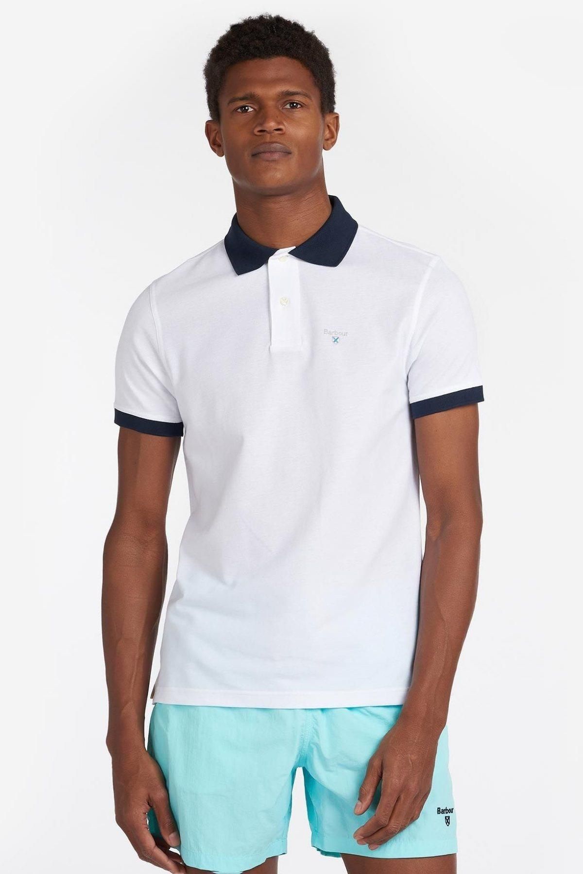 Barbour polo white deals
