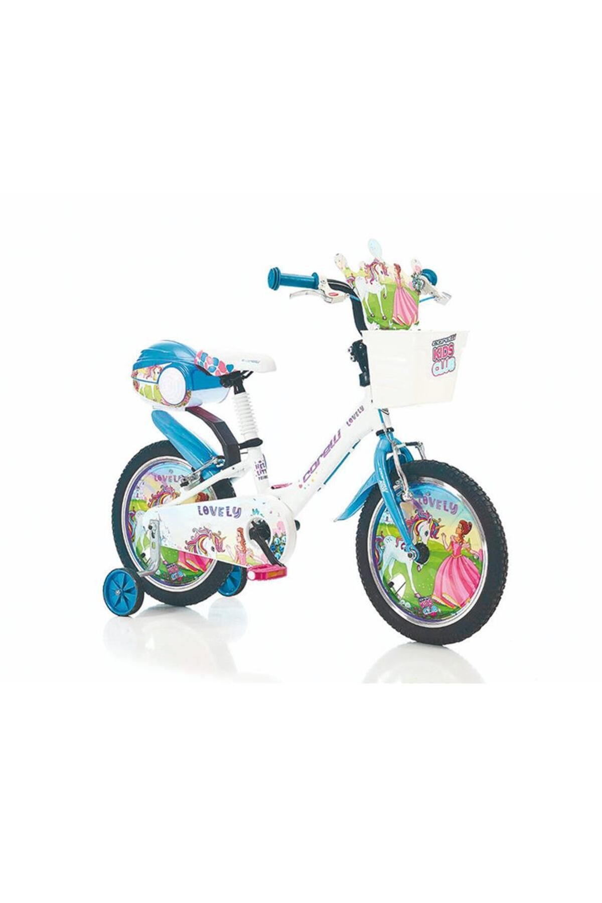 Corelli Lovely 16 Jant Çocuk Bisikleti Alüminyum Kadro Beyaz Mavi