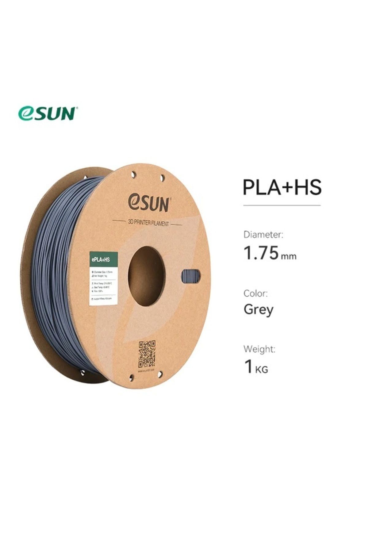 eSun Hyper Pla Filament Gri 1.75mm 1kg