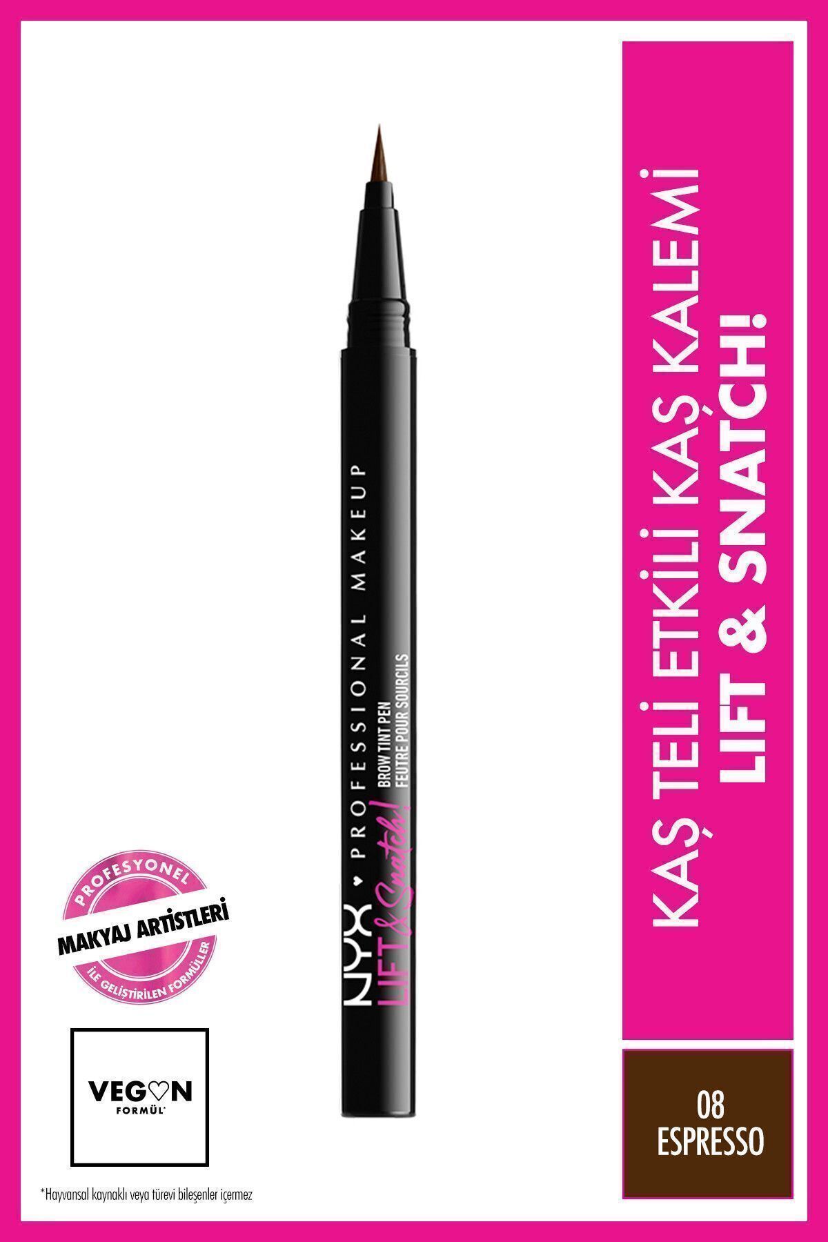 NYX Professional Makeup Lift & Snatch! Brow Tint Pen Espresso - Kaş Kalemi