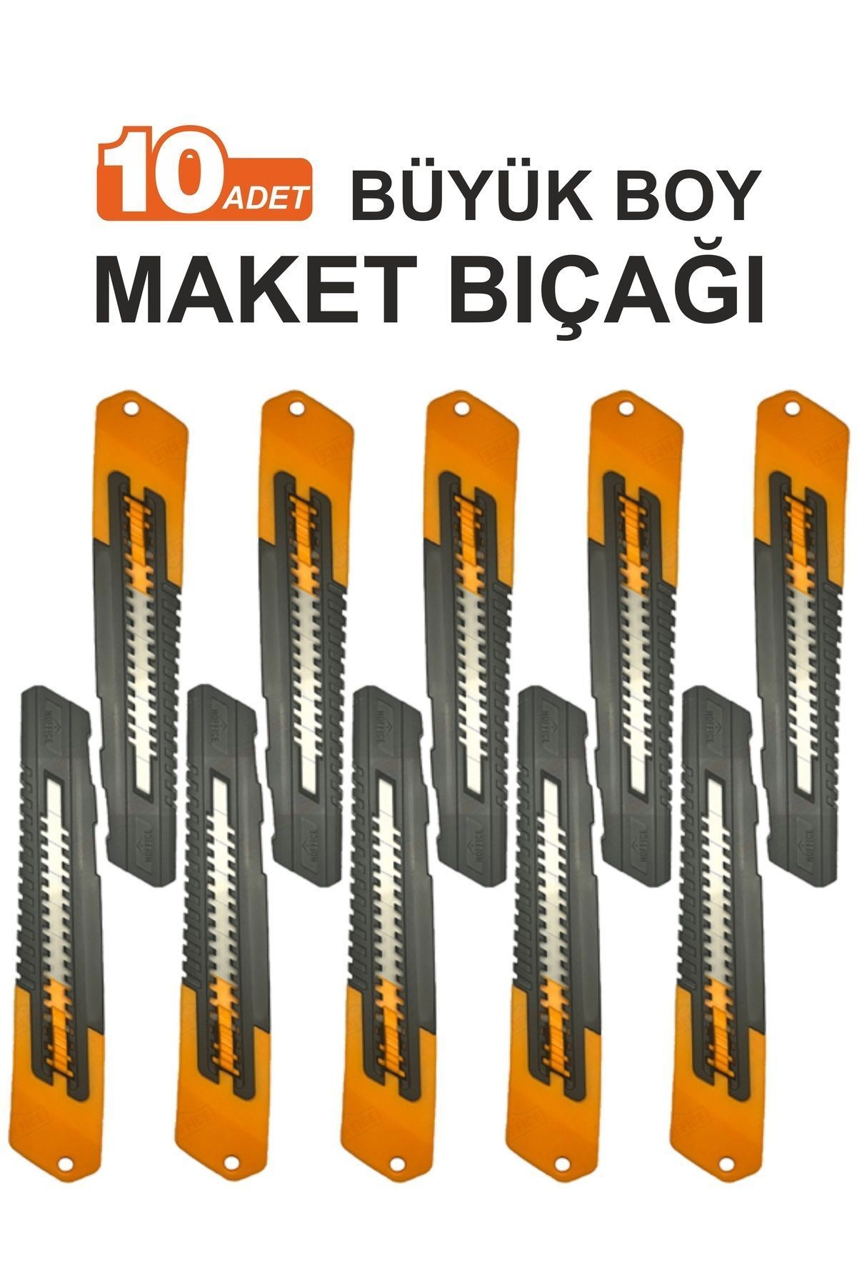 HOFFICE Maket Bıçağı Büyük Boy Falçata (160X18 MM)