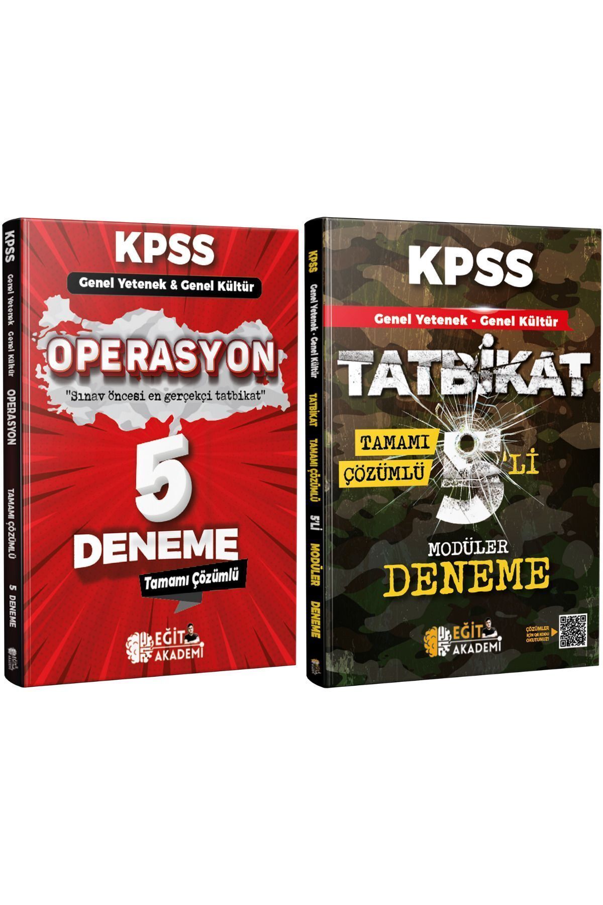 Eğit Akademi Kpss Genel Yetenek Genel Kültür Operasyon & Tatbikat Tamamı Çözümlü 5 Deneme Seti - Mehmet Eğit
