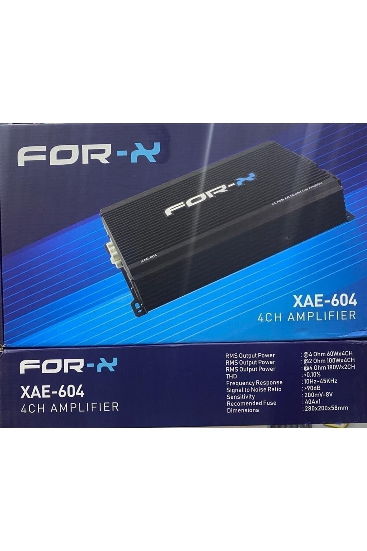 FORX5 Xae-604 Stero Ve Mono Kanal 4 Çıkıs Oto Anfi Bass Controllü