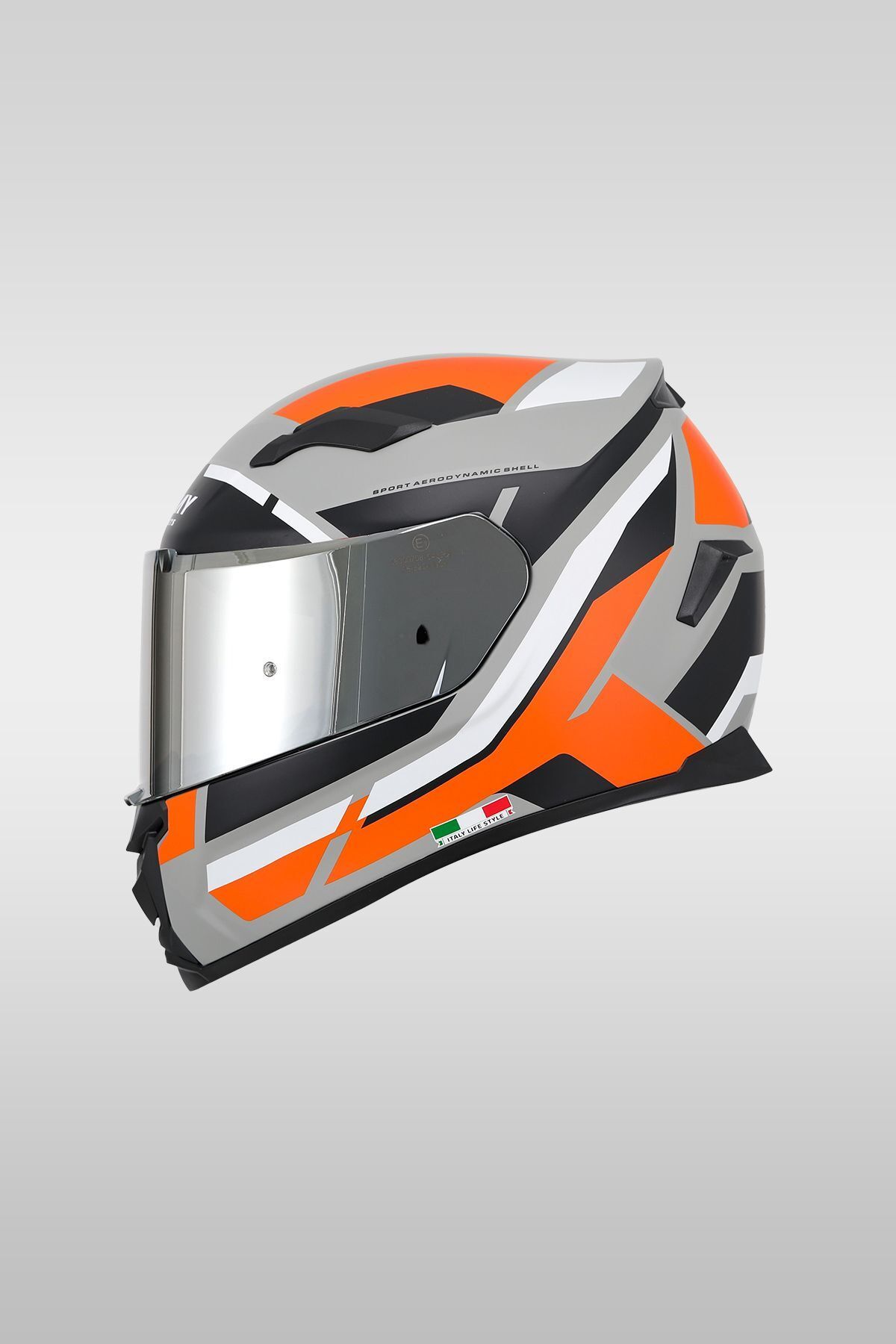 Sway 820 AIX Orange Full Face Kask Kapalı Motosiklet Kask