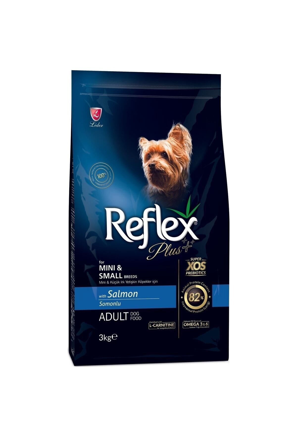 Reflex Plus Küçük Mini Irk Somonlu Yetişkin Köpek Maması 3  kg