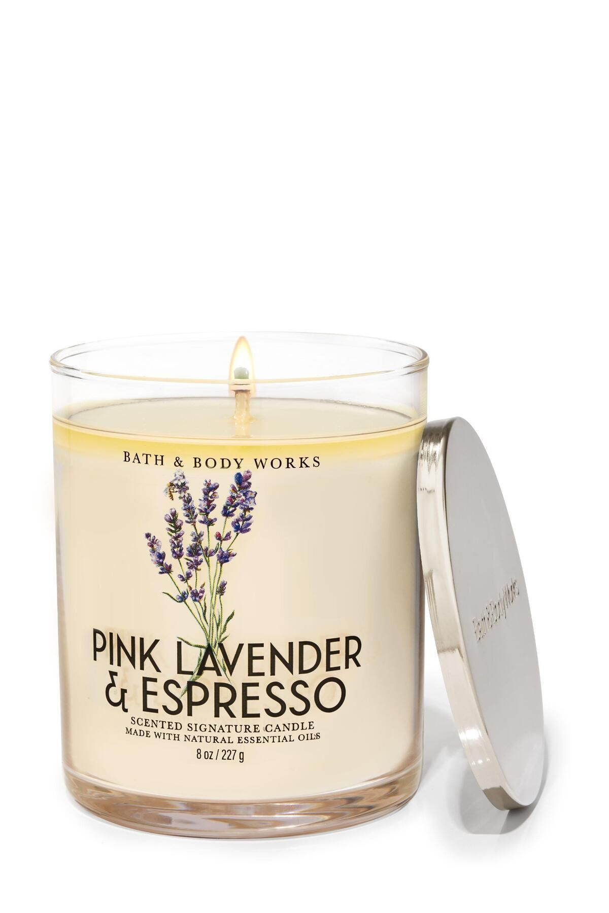 Bath & Body Works Pink Lavender & Espresso Orta Boy Mum 227 ml