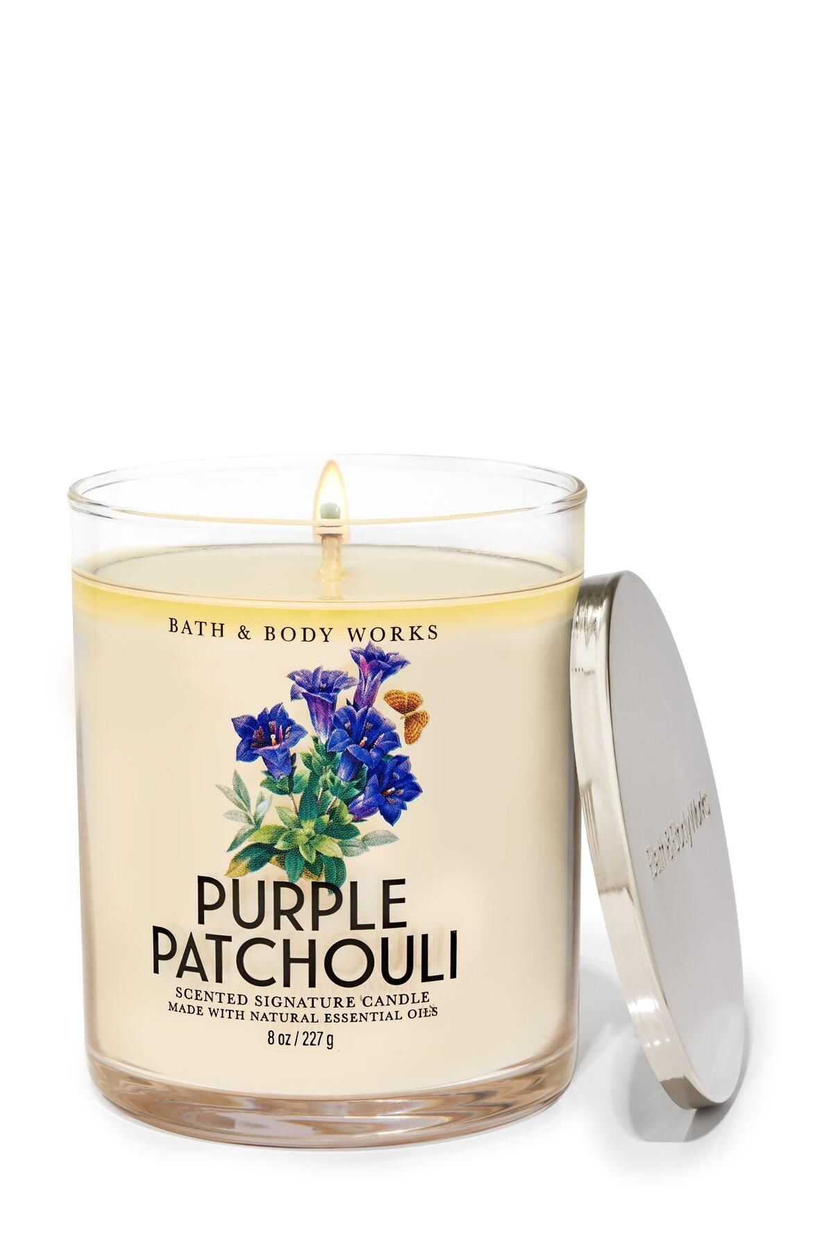 Bath & Body Works Purple Patchouli Orta Boy Mum 227 ml