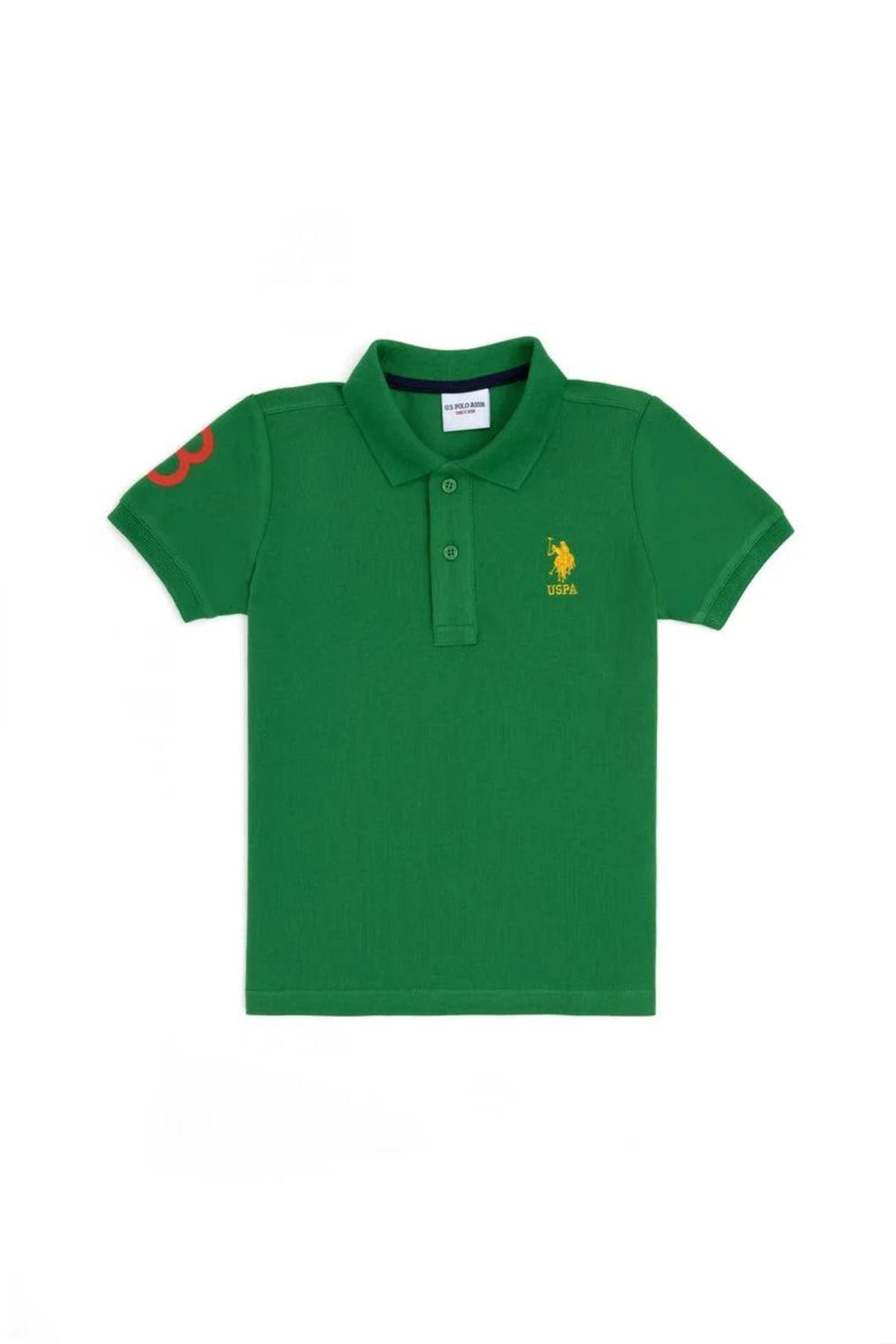 U.S. Polo Assn. Erkek Çocuk Yeşil Polo Yaka T-Shirt