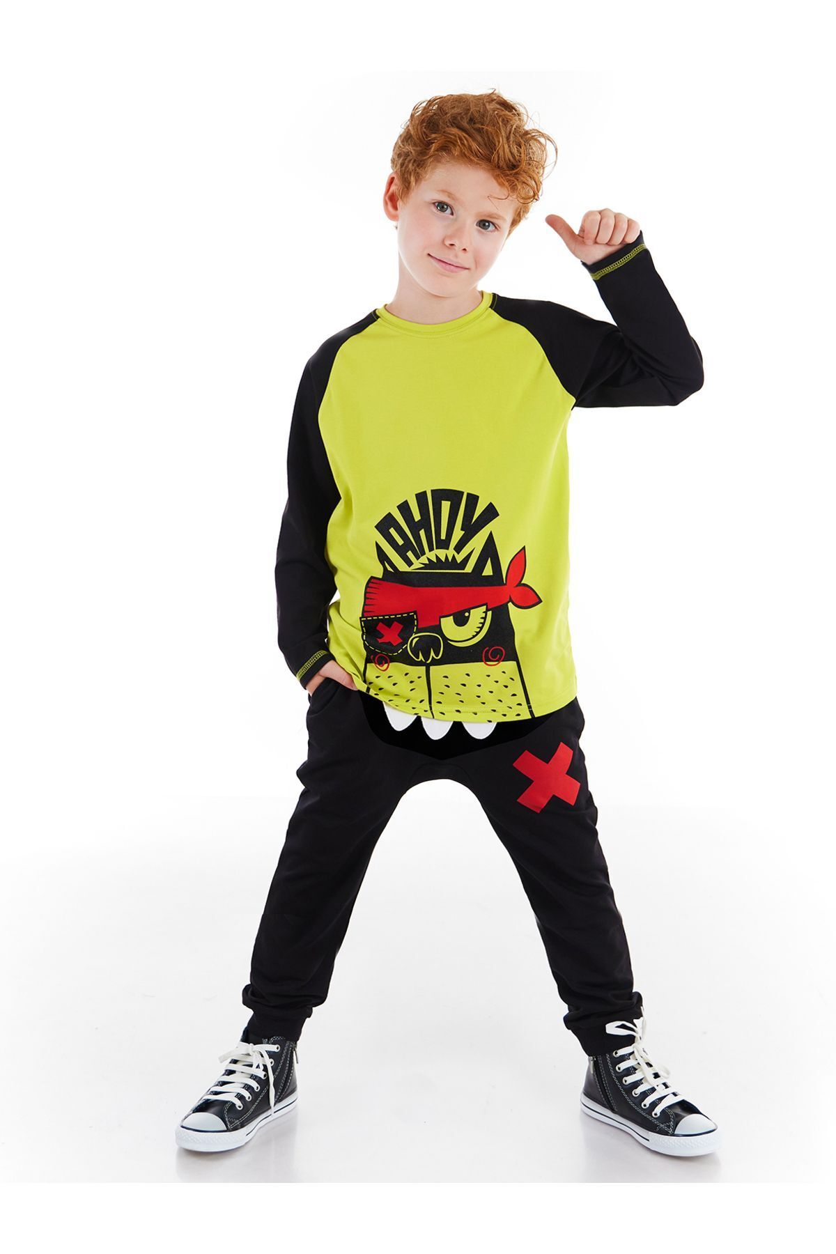 Denokids Ahoy Erkek Çocuk T-shirt Pantolon Takım