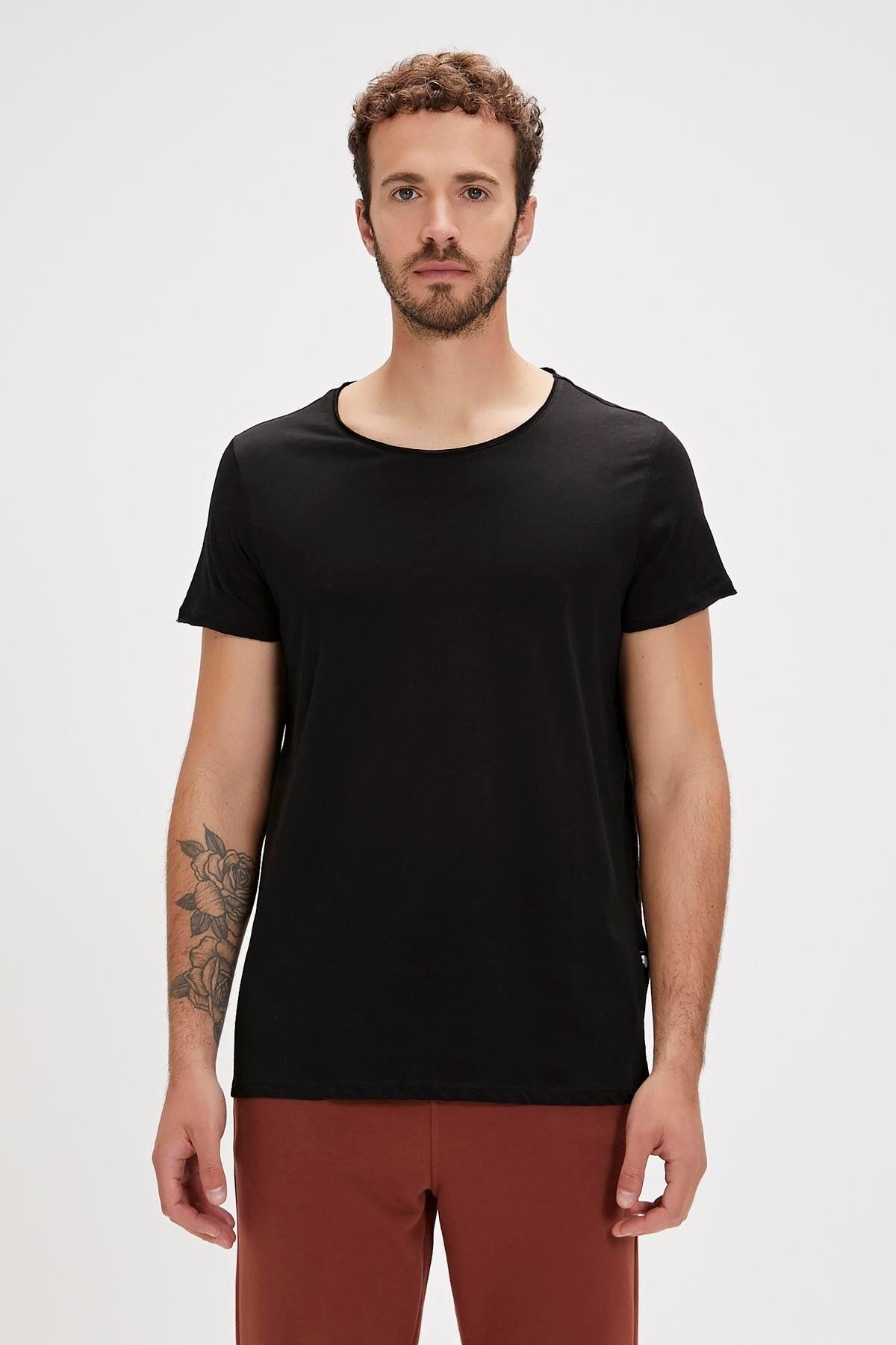 Bad Bear O-neck T-shirt Siyah Basic Erkek Tişört