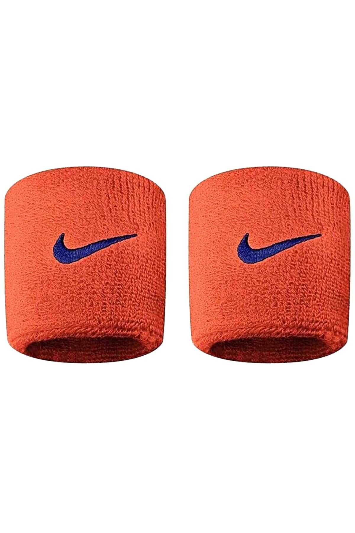 Nike Swoosh Wristbands 2 Pk Team Orange/college Navy Osfm,one Size/5
