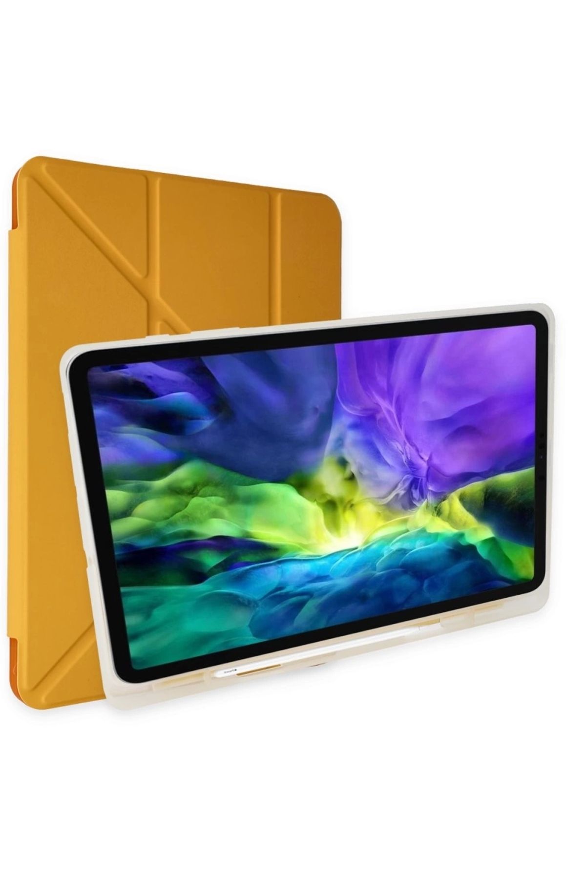 Lisinya İpad Air 3 10.5 Kılıf Kalemlikli Mars Tablet Kılıfı - Ürün Rengi : Gri - Lisinya