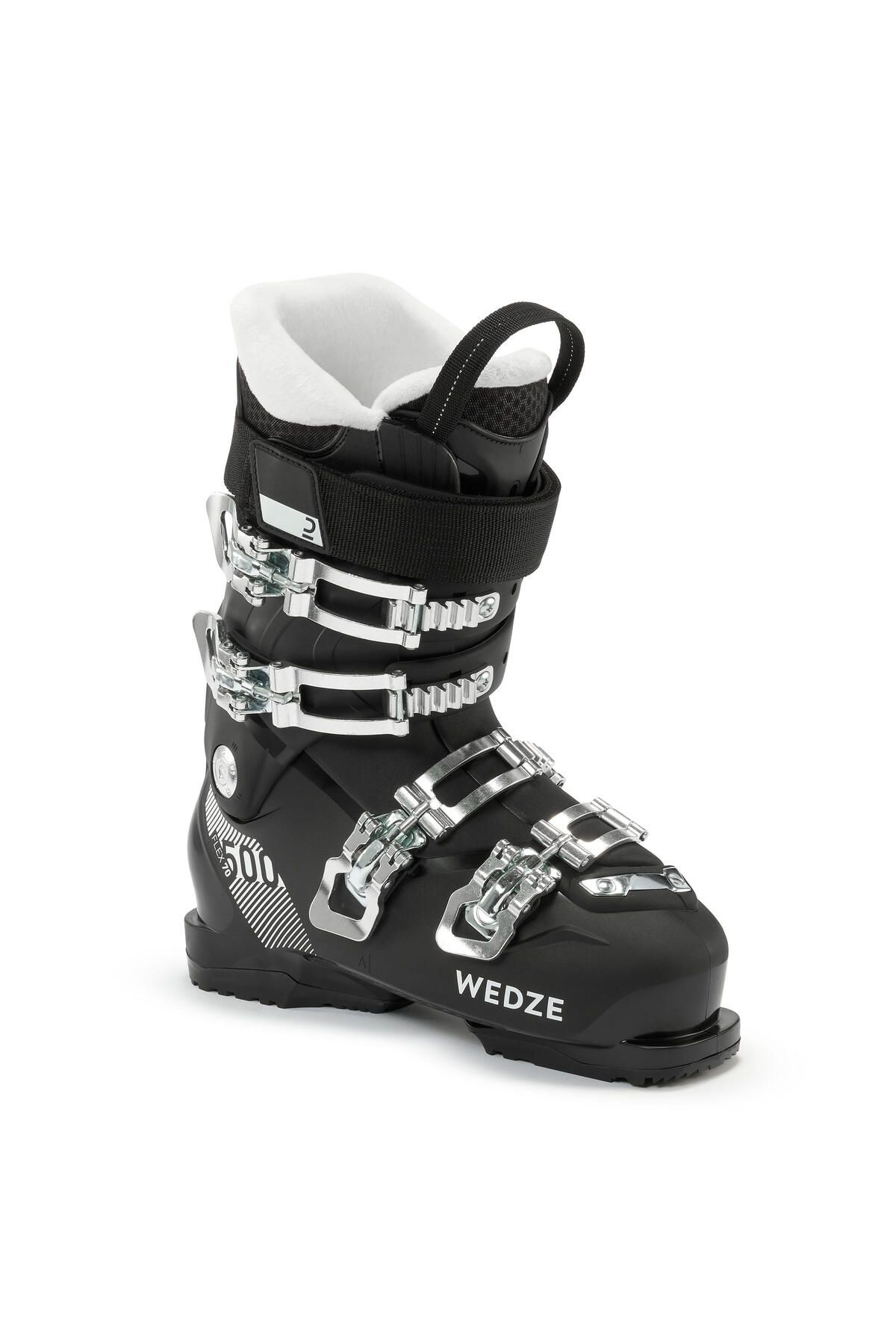 Decathlon Kadın Kayak Ayakkabısı - Siyah / Beyaz - 500