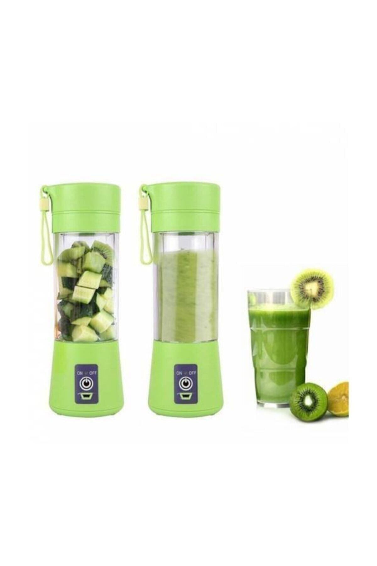 Raicon Taşınabilir Yeşil Şarjlı Portatif El Blenderi 380 ml