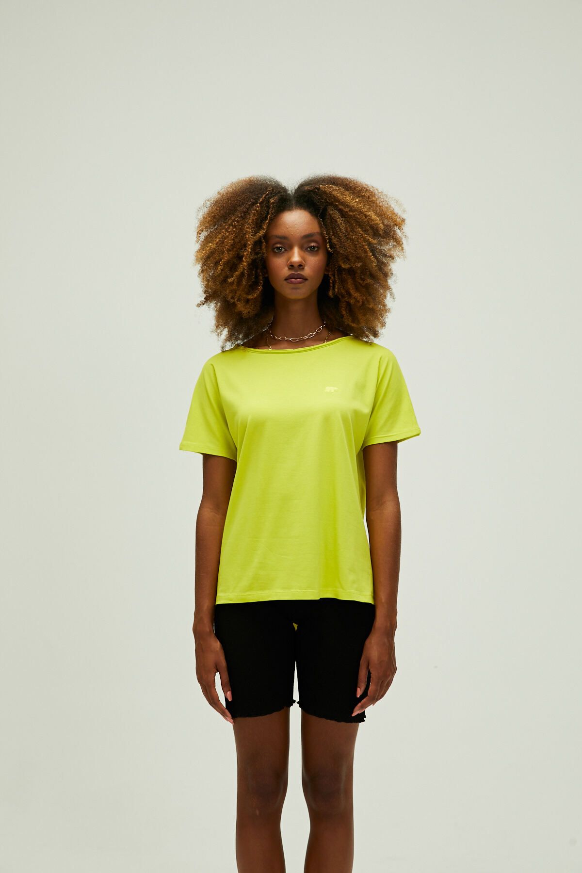 Bad Bear Nidra T-shirt Sülfür Yeşil Basic Kadın Tişört