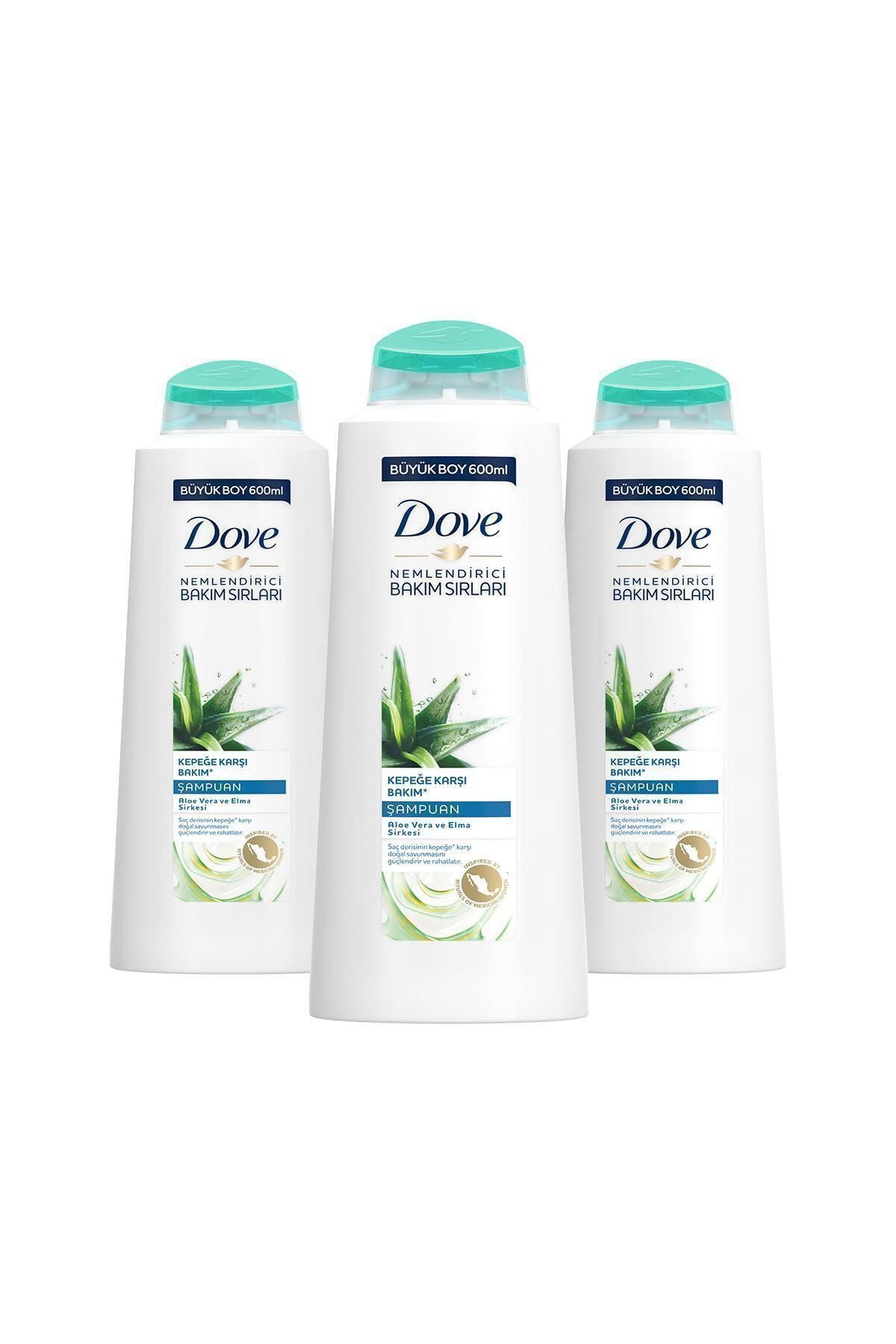 Dove Kepeğe Karşı Nemlendirici Bakım Şampuanı 600 ml X3