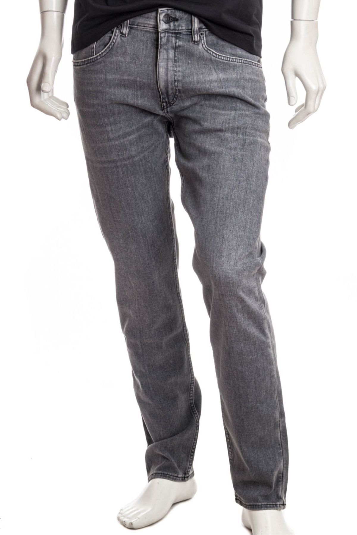 BOSS Erkek Denim Normal Belli Düz Model Günlük Kullanım Antrasit Jeans 50508114-021