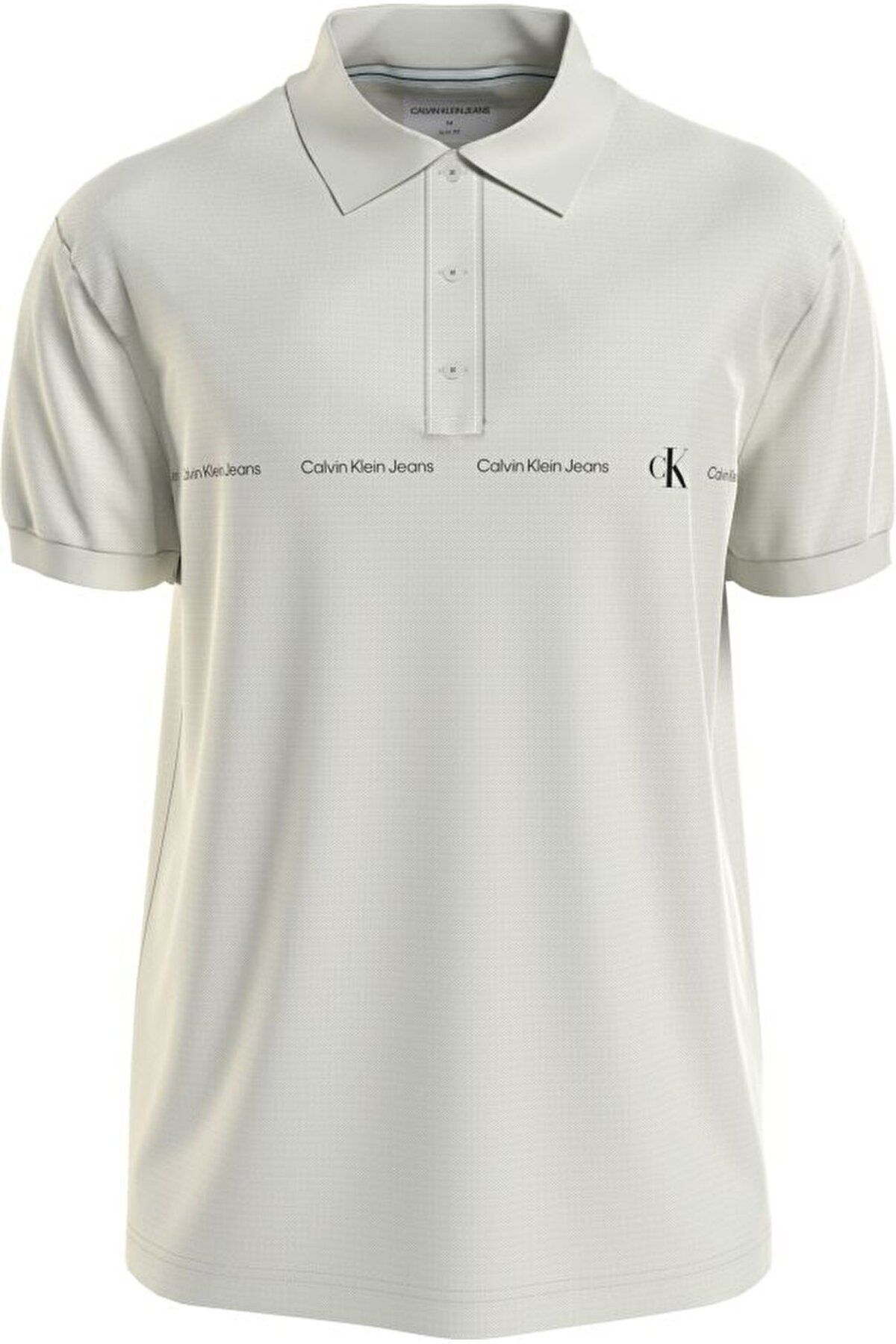 Calvin Klein Erkek Marka Logolu Polo Yakalı Organik Pamuklu Gri Polo Yaka T-Shirt J30J325432-CGA